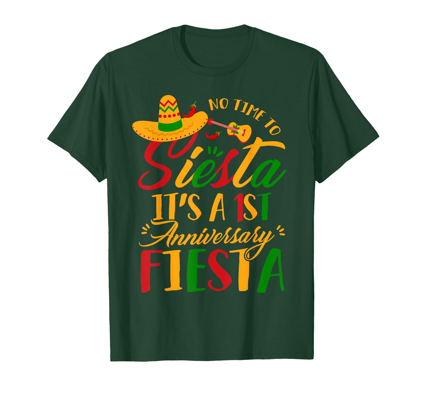 Funny Its 1st Anniversary Fiesta Cinco De Mayo Husband Wife T-Shirt