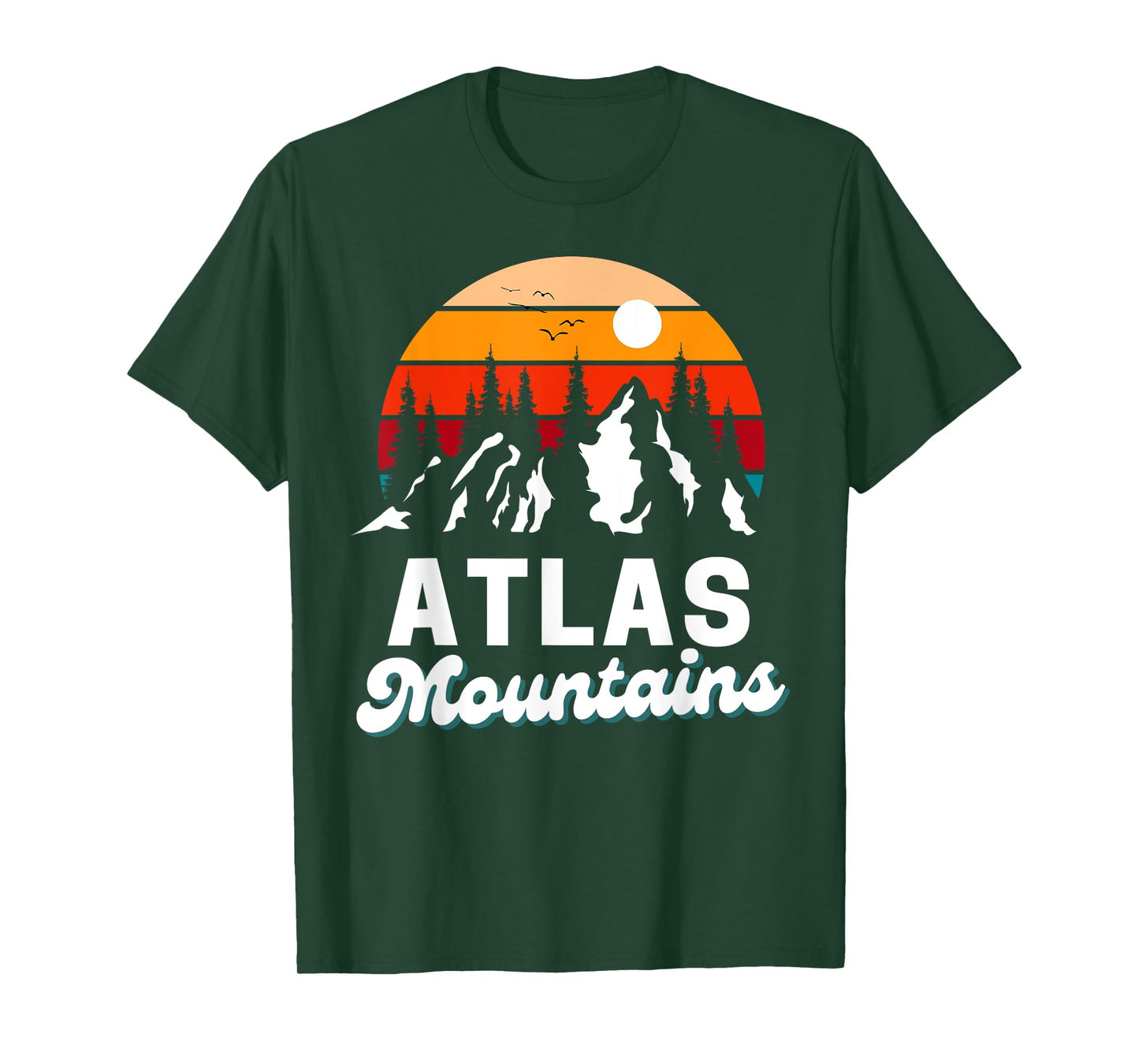 Atlas Mountains Outdoor Hiking Nature Retro Souvenir T-Shirt