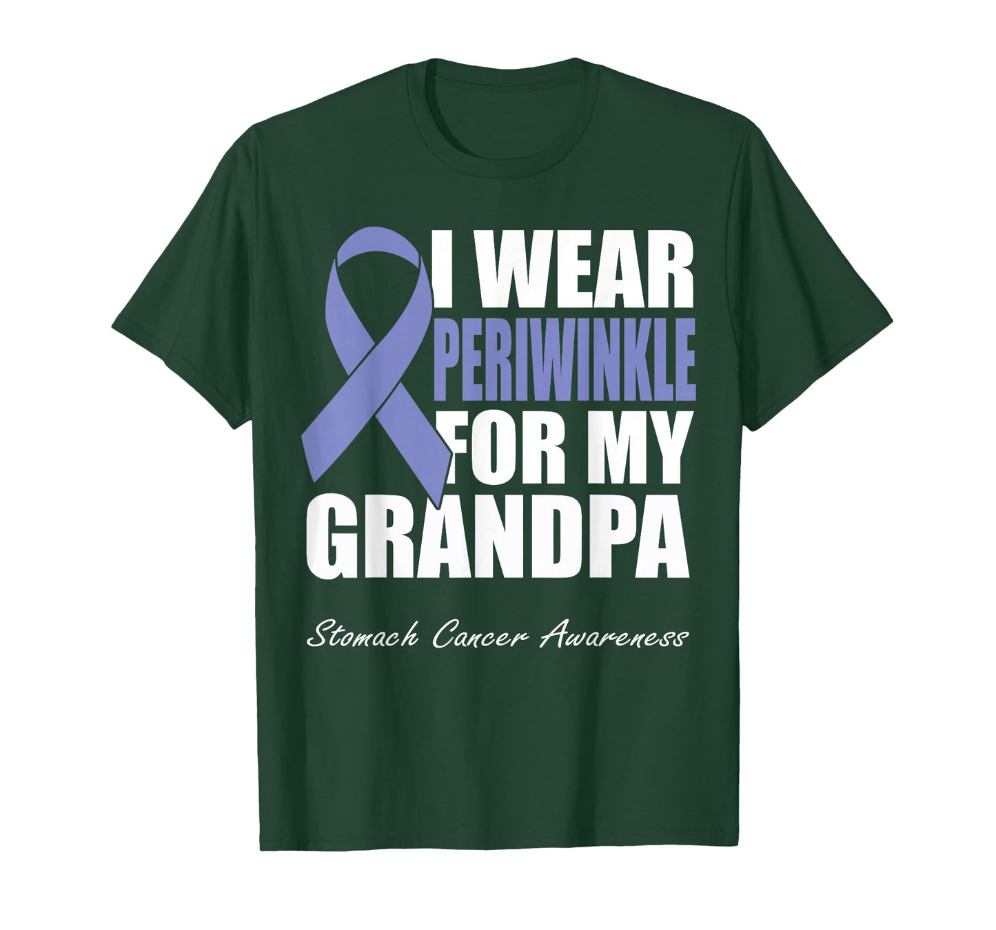 I Wear Periwinkle For My Grandpa Stomach Cancer Awareness T-Shirt