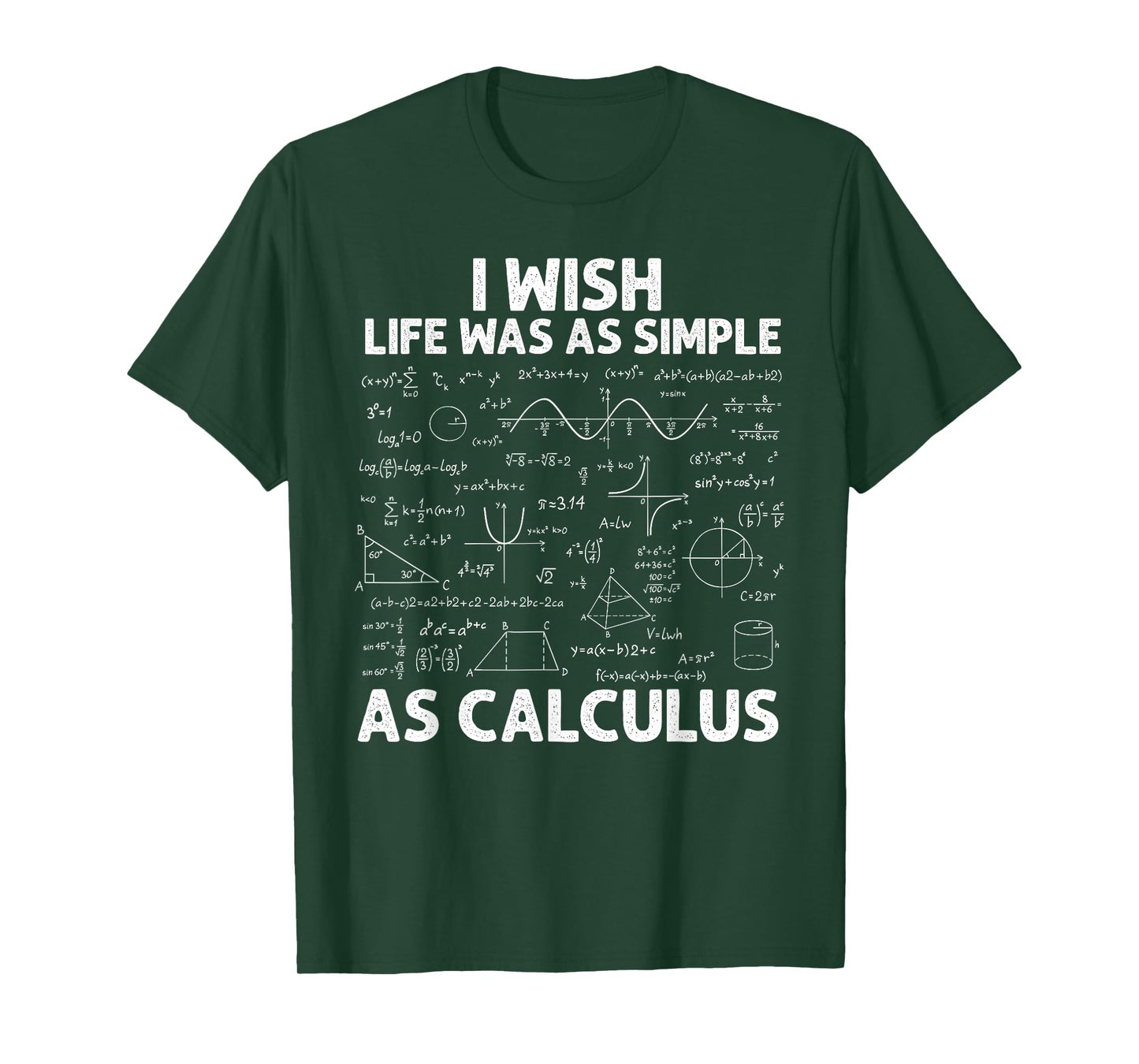 Funny Calculus For Men Women Math Teacher Math Joke Humor T-Shirt