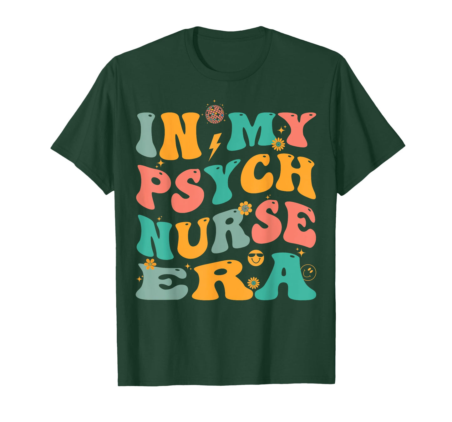 In My Psych Nurse Era Retro Psychiatric Nursing T-Shirt