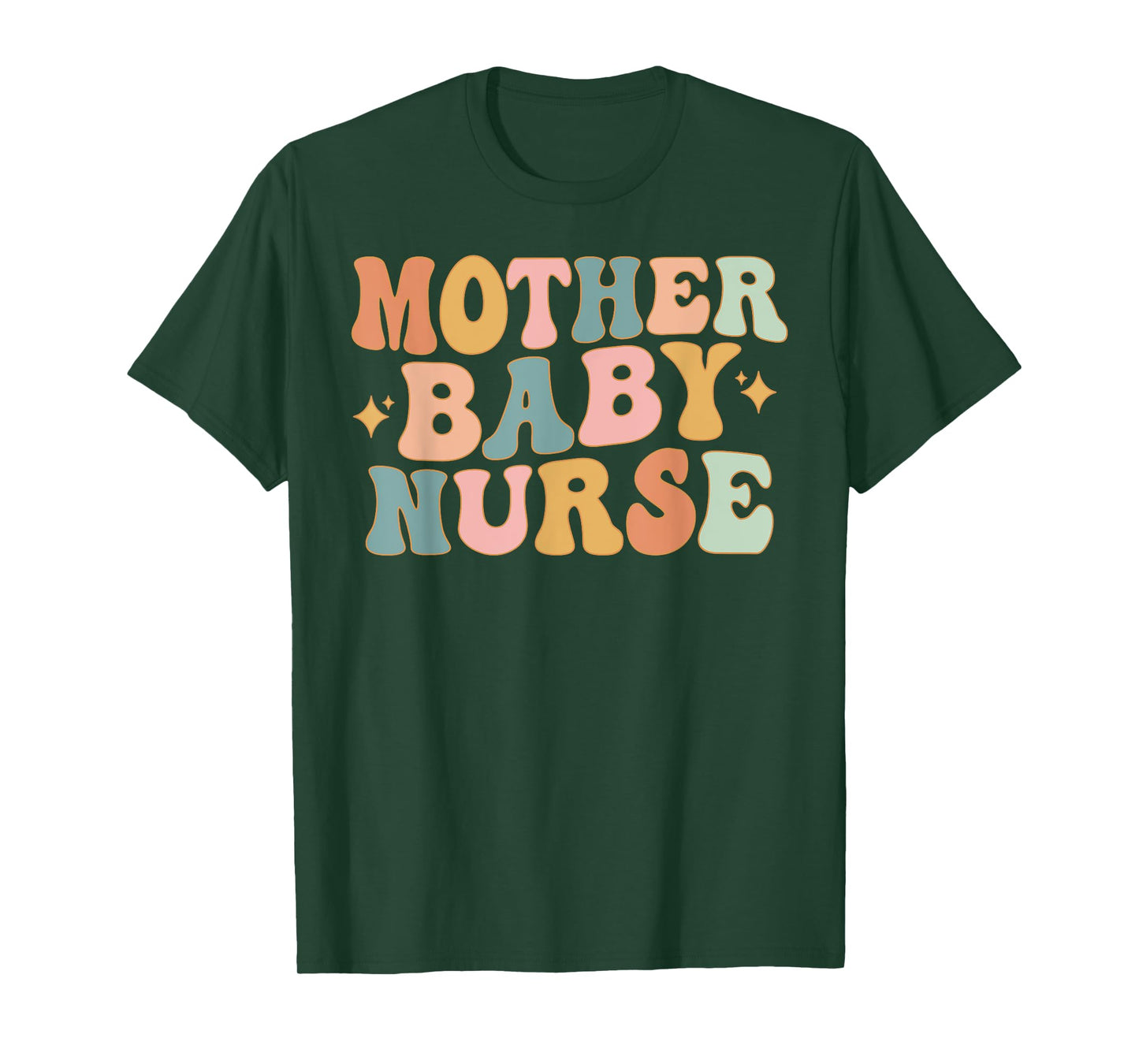 Retro Mother Baby Nurse, Postpartum Nurse, Mom Baby Nursing T-Shirt