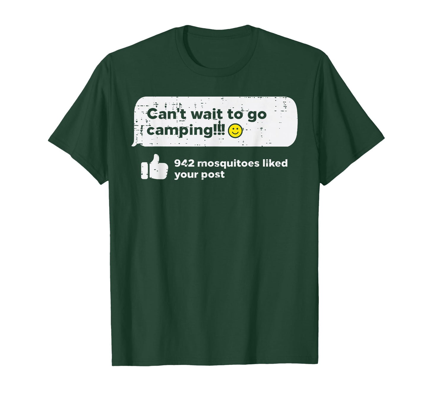 Cant Wait Go Camping Mosquitoes Camper Women Girls Kids Men T-Shirt
