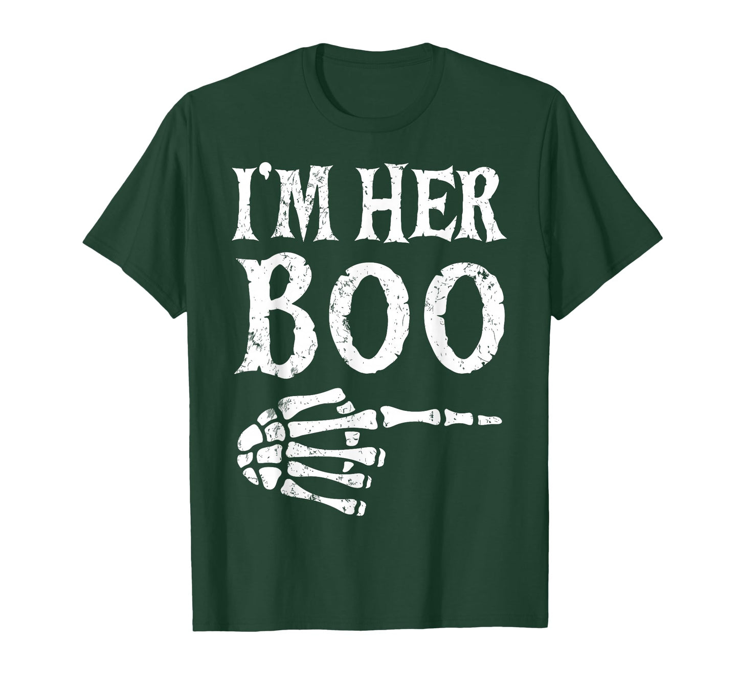 I’m Her Boo I’m His Ghoul Funny Halloween Matching Couples T-Shirt