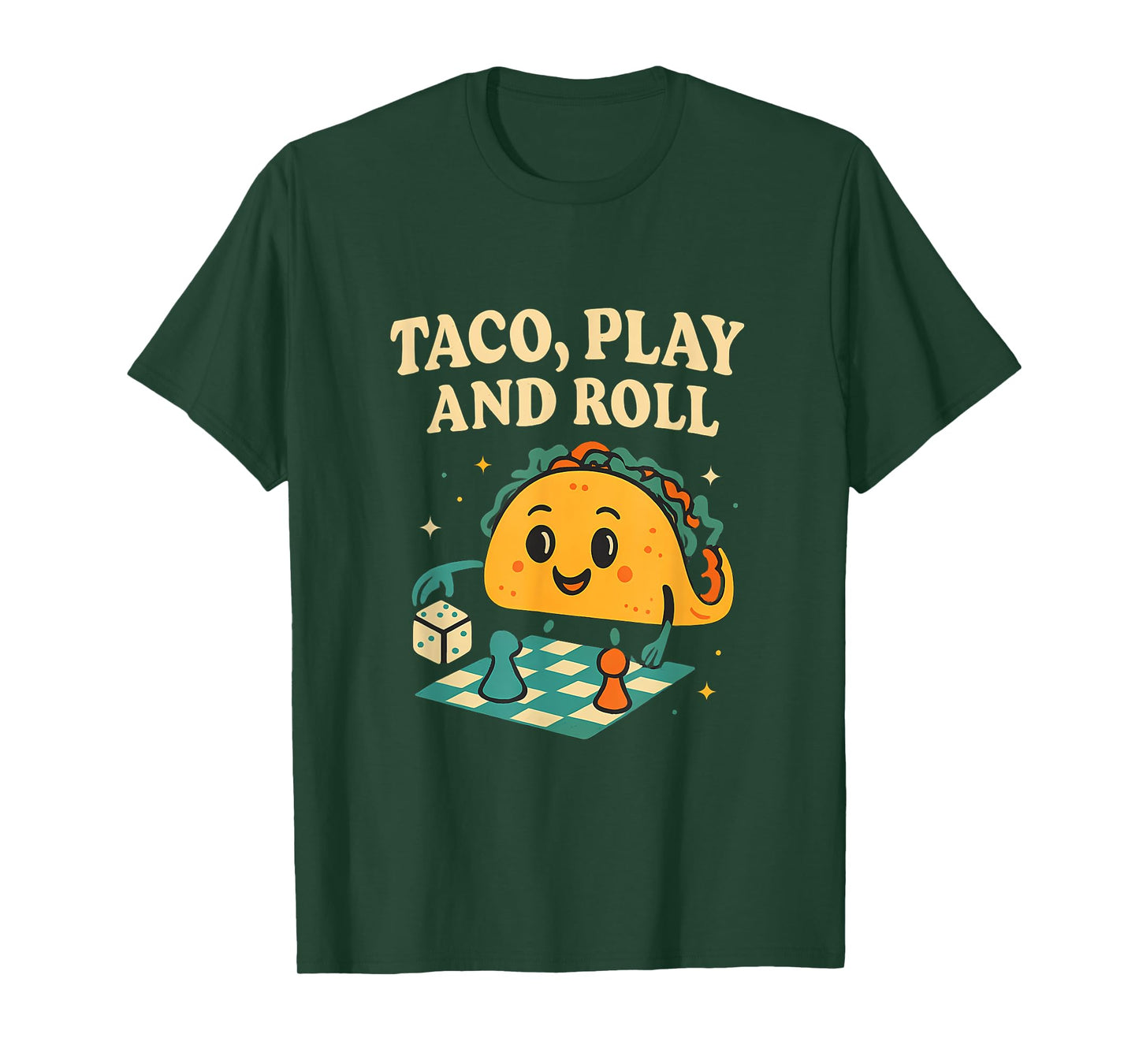 Taco Play and Roll Memory Makers Game Night Graphic T-Shirt