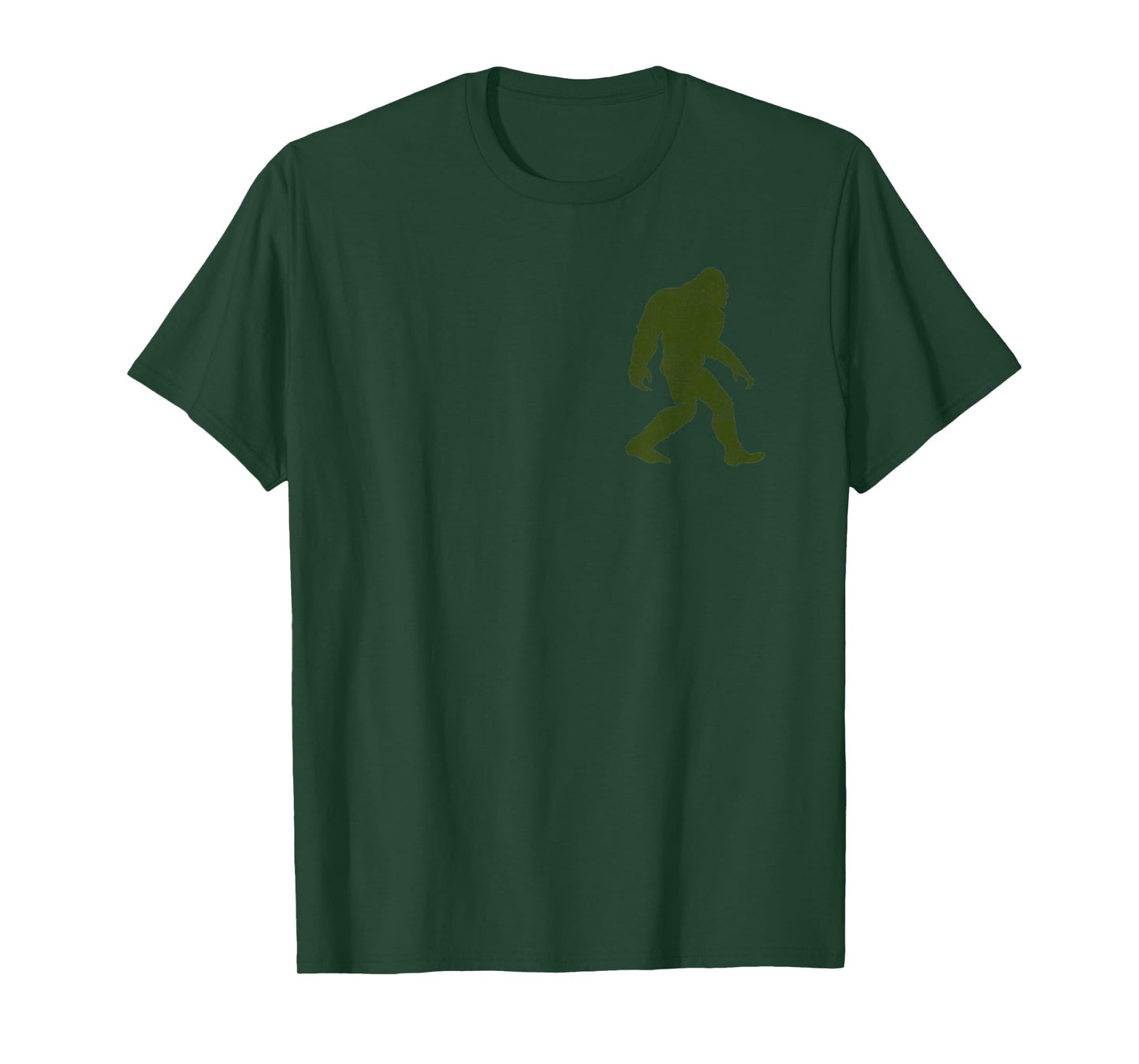 Bigfoot Cool I Believe Sasquatch Believers Distressed Pocket T-Shirt
