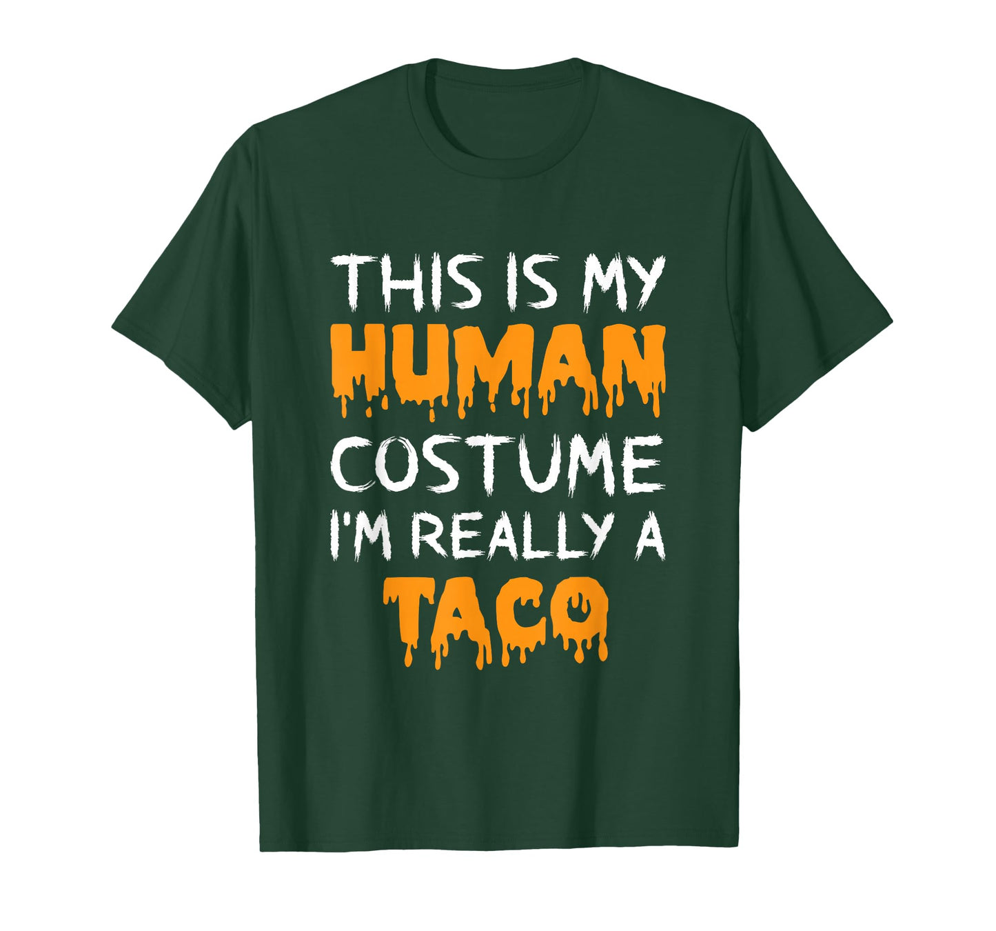 This is My Human Costume I'm Really A Taco Funny Halloween T-Shirt