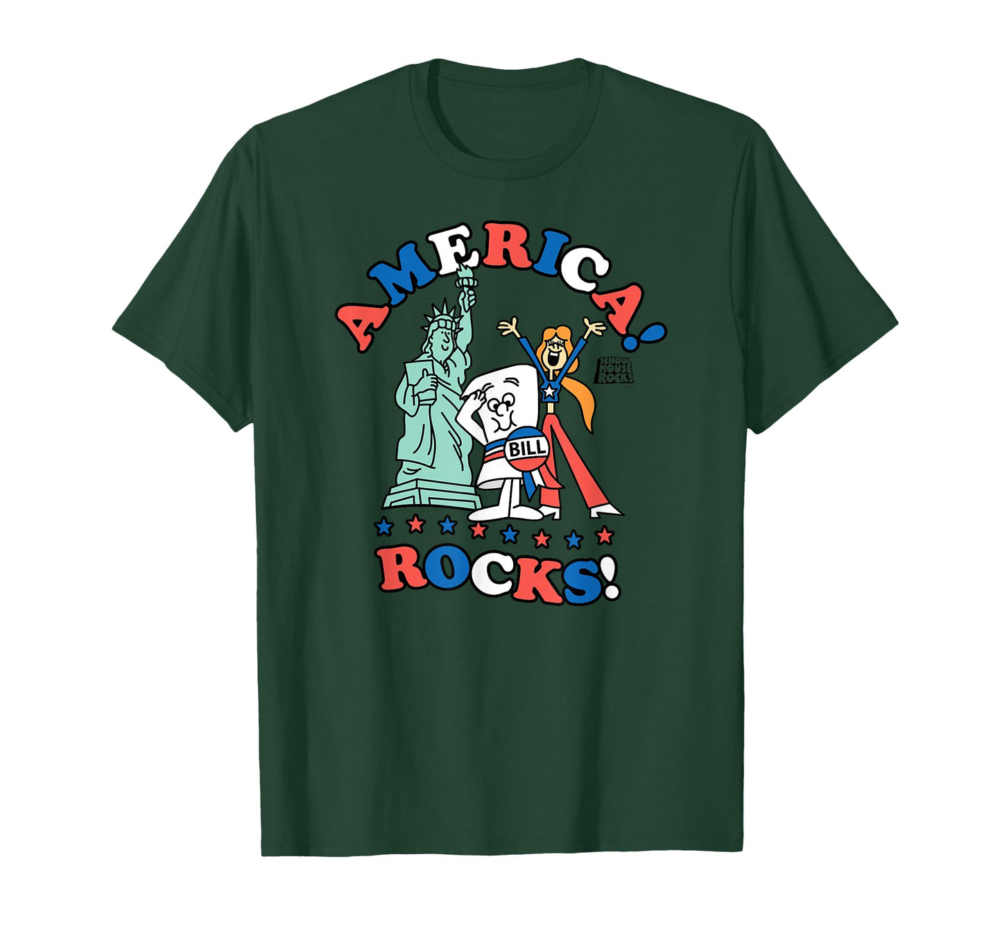 Schoolhouse Rock America Rocks Flag T-Shirt