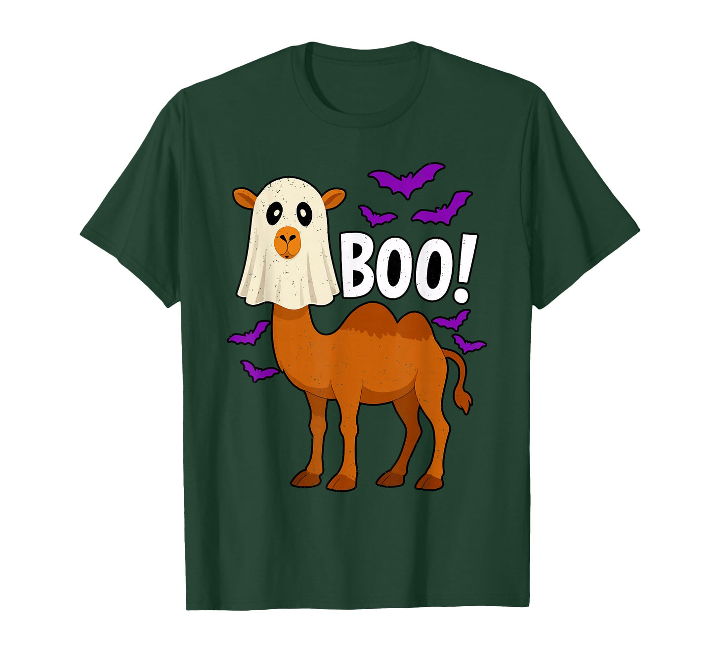 Boo Ghost Camel Halloween Funny Zoo Animal Wildlife Spooky T-Shirt