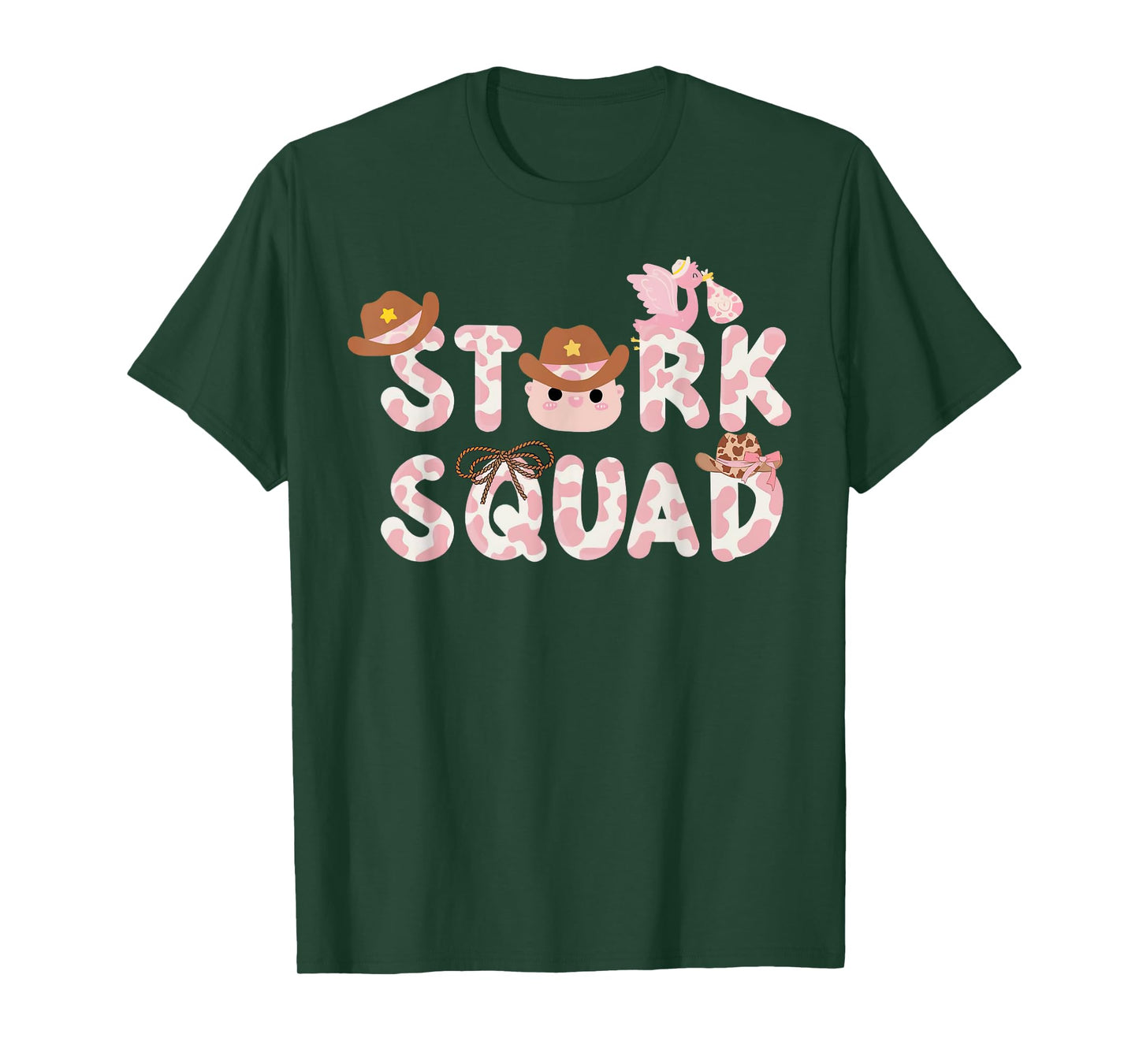 Western Labor And Delivery Nurse Stork Squad Nurse Week T-Shirt