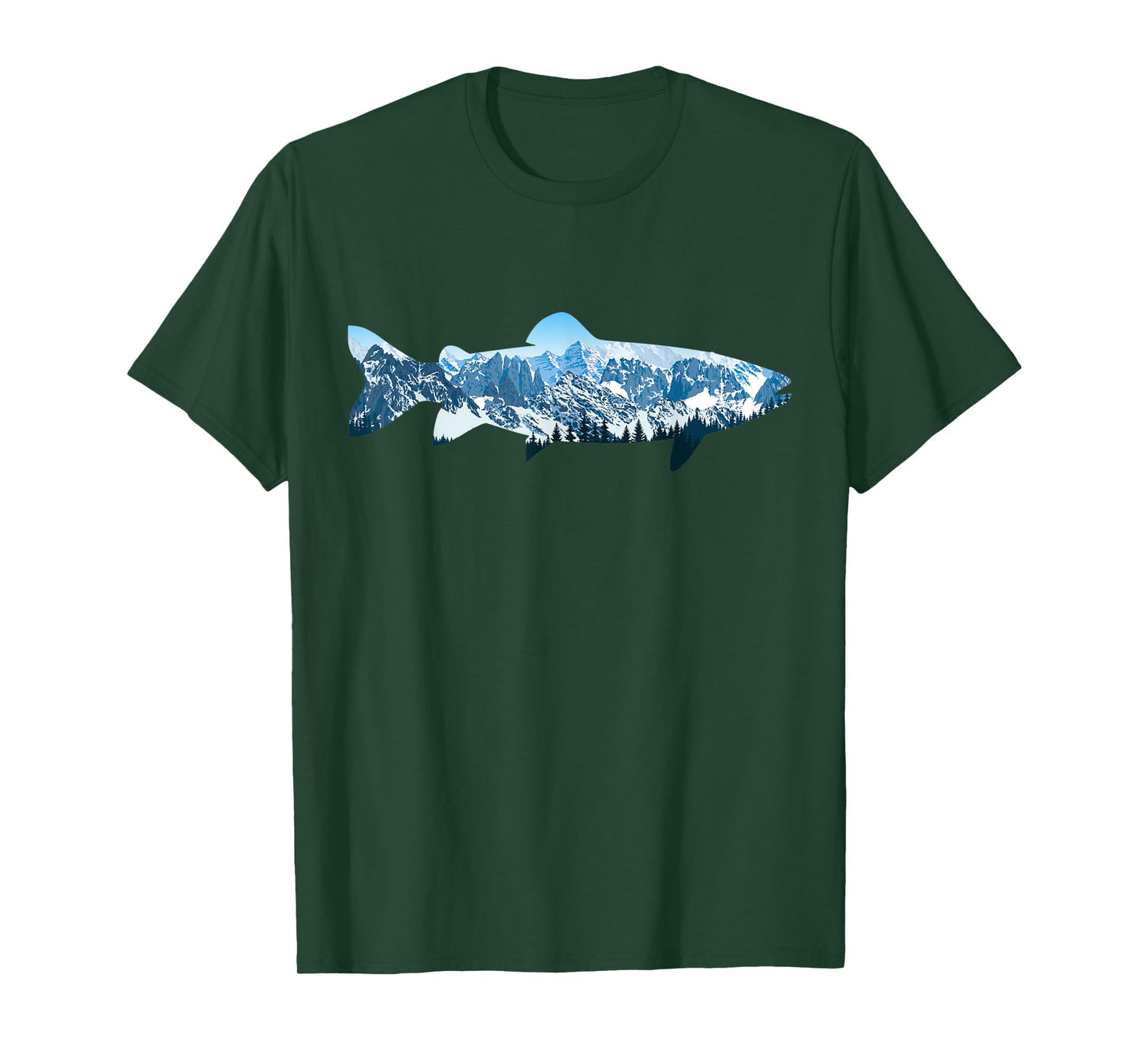Trout Fly Fishing Outdoor Forest Nature Wildlife Fisherman T-Shirt