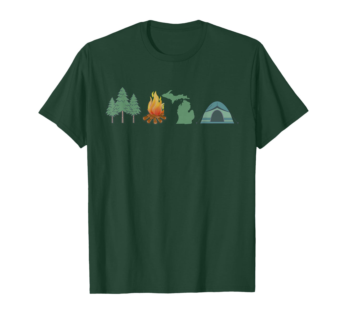 Michigan Camping, Canoeing, and Hiking, Nature T-Shirt T-Shirt