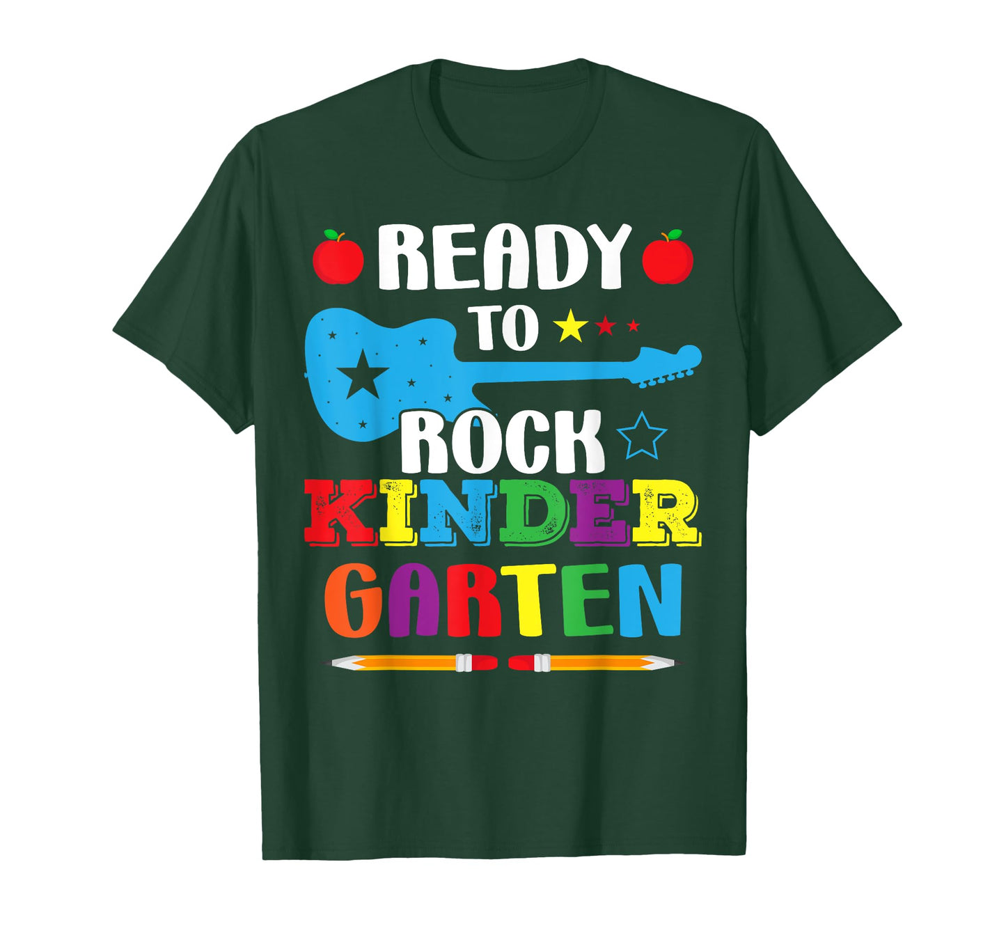 Ready To Rock Kindergarten Back To School Preschool Boy Girl T-Shirt
