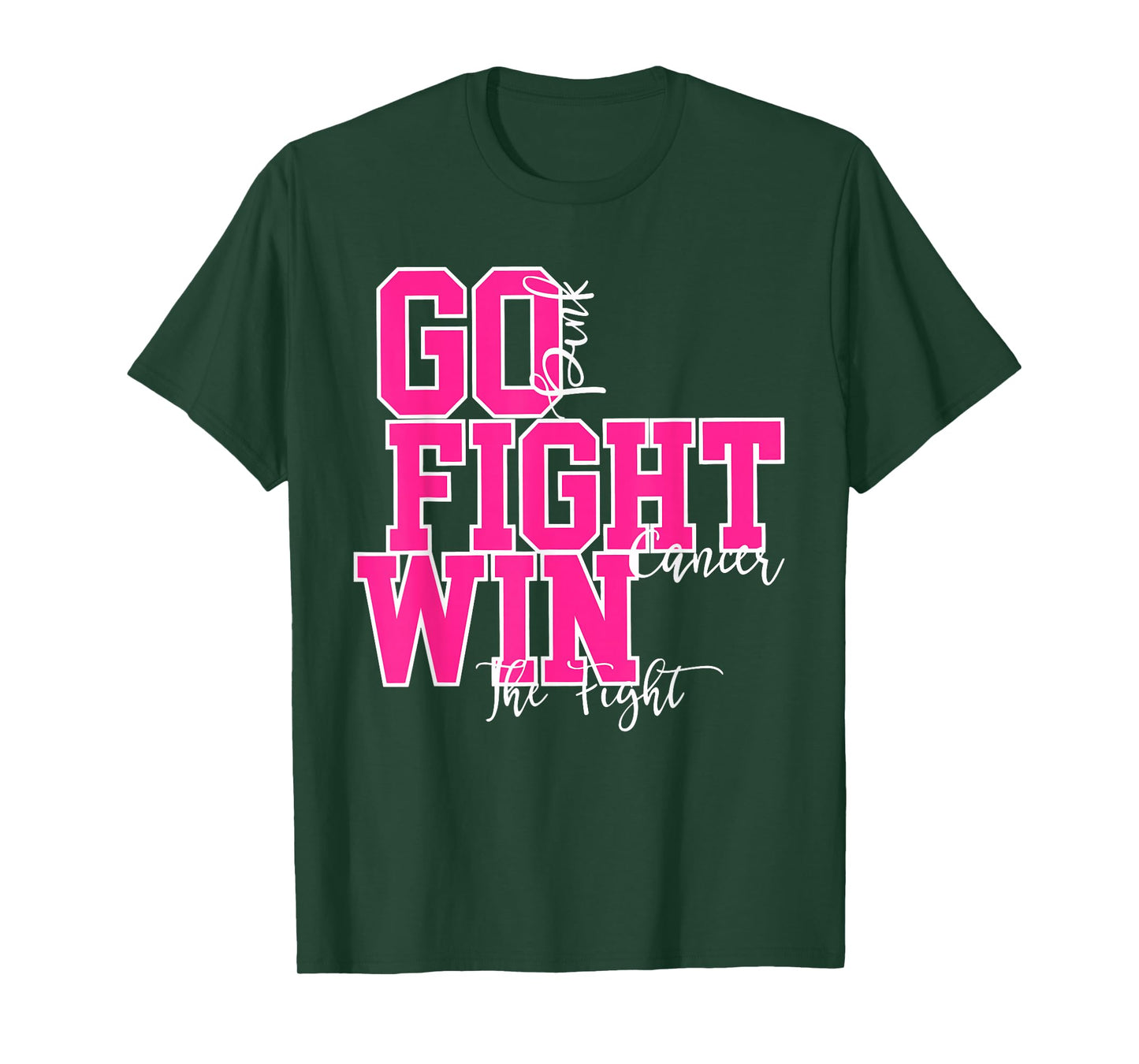 Fight Cancer Pink Breast Cancer Awareness Warrior Survivor T-Shirt