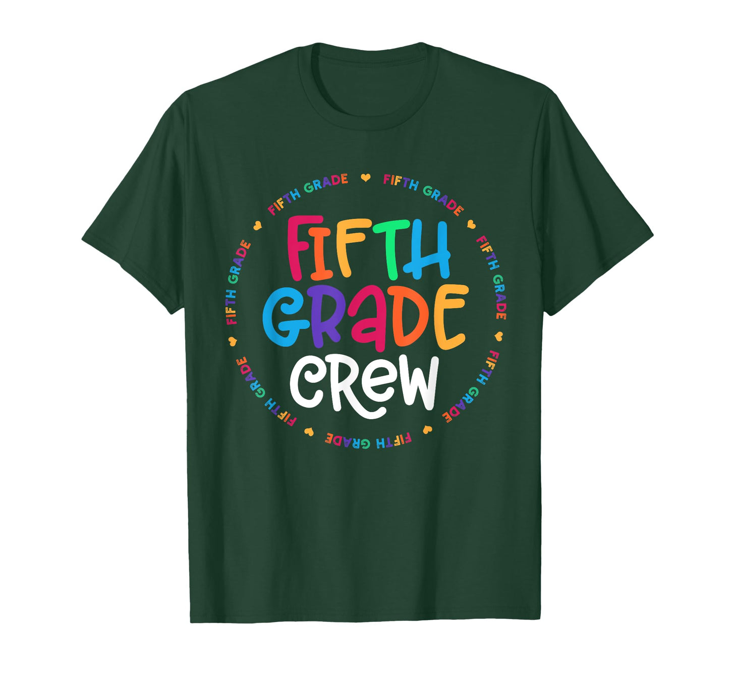 Fifth Grade Crew tshirt 5th Grade Back To School Teacher T-Shirt