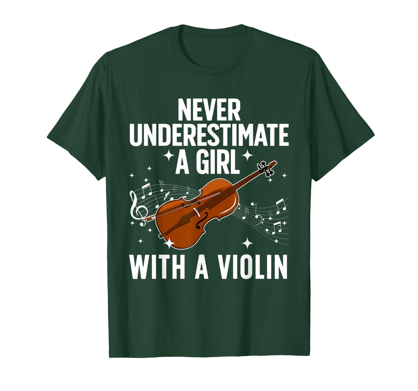 Best Violin Art For Women Girls Violin Player Viola Lover T-Shirt