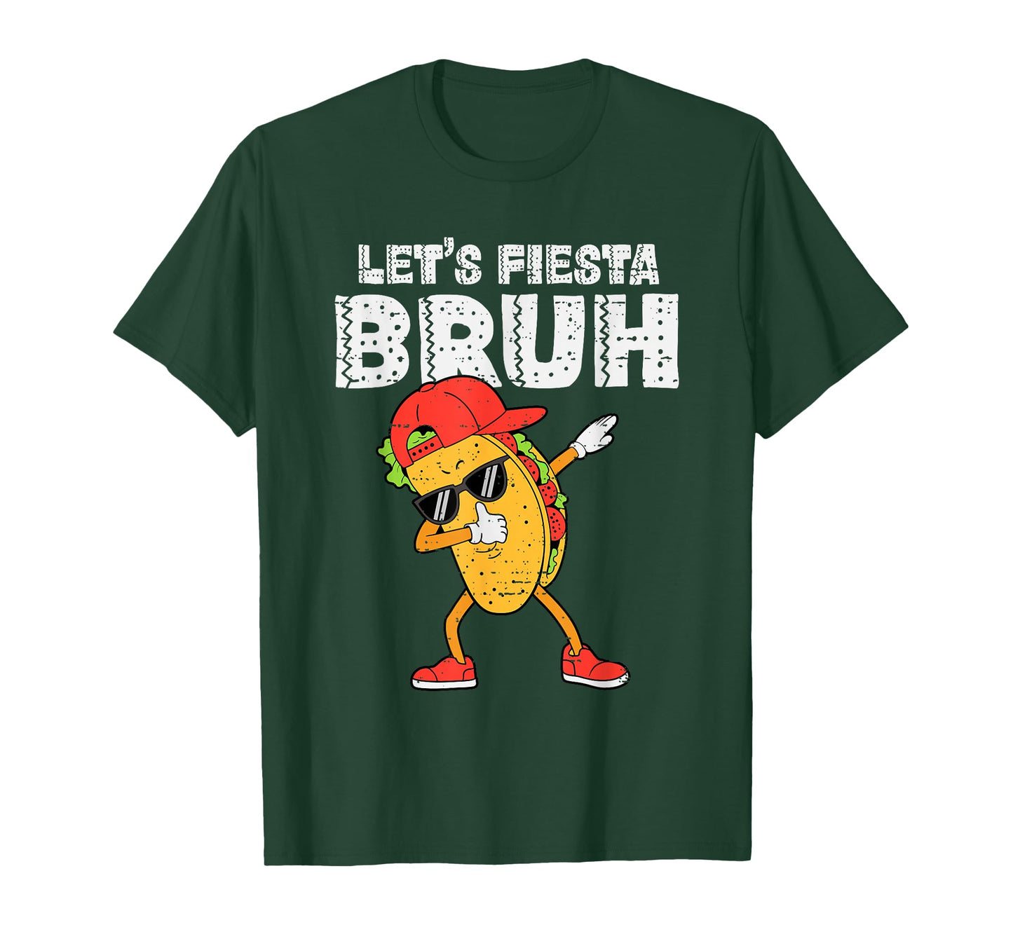 Dabbing Tacos Bruh Cinco De Mayo Fiesta Mexican Boy Teen Kid T-Shirt