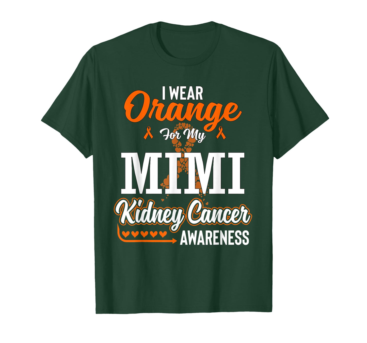 Family I Wear Orange For My Mimi Kidney Cancer Awareness T-Shirt