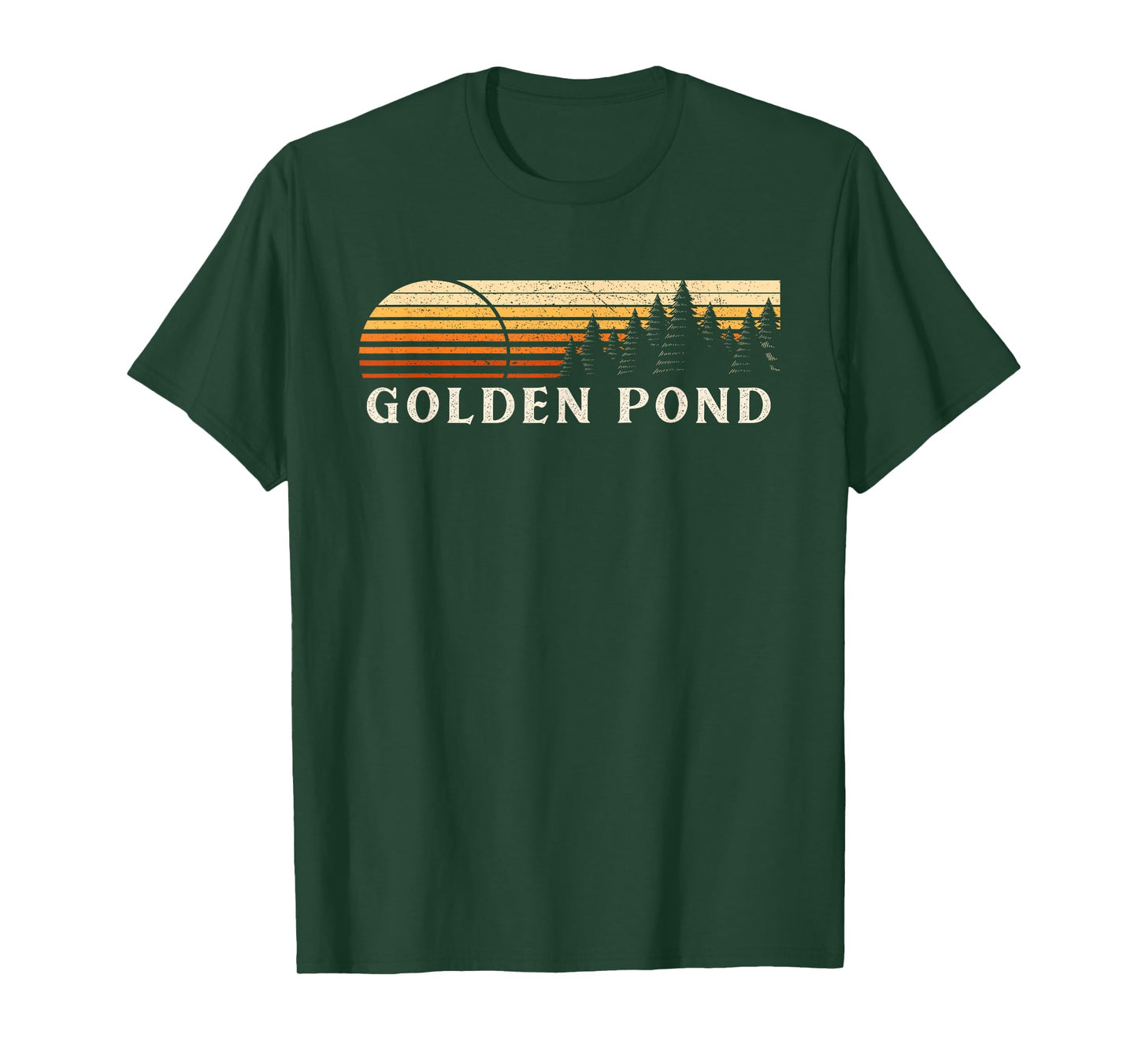 Golden Pond, KY Vintage Evergreen Sunset Eighties Retro T-Shirt