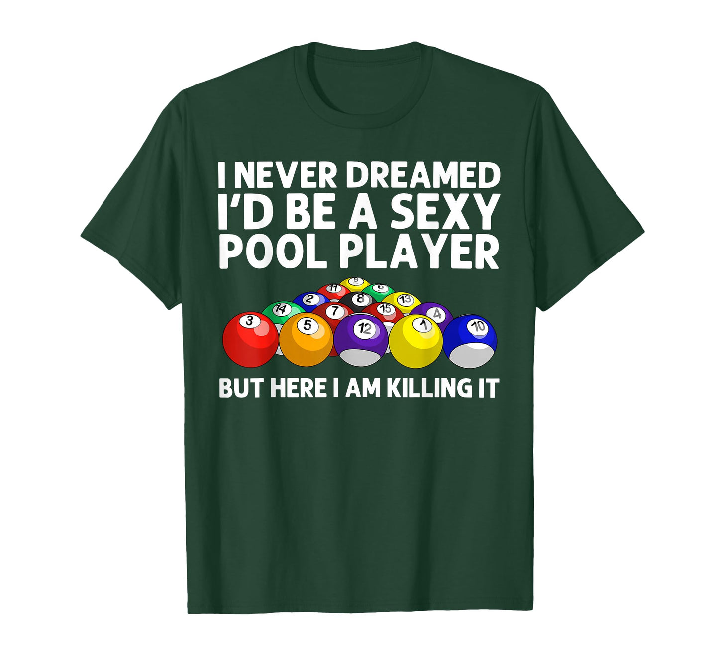 Best Pool Design For Men Women Billiards Lover Pool Player T-Shirt