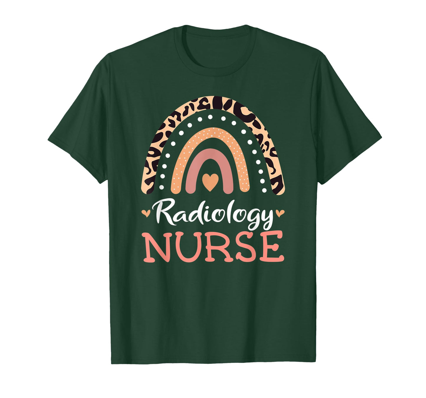 Radiology Nurse RN Leopard Rainbow Appreciation Nursing T-Shirt