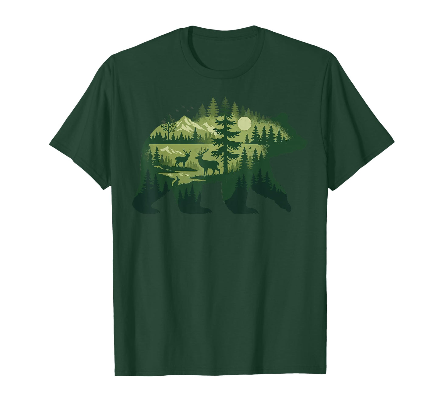 Bear Retro Nature Outdoor T-Shirt