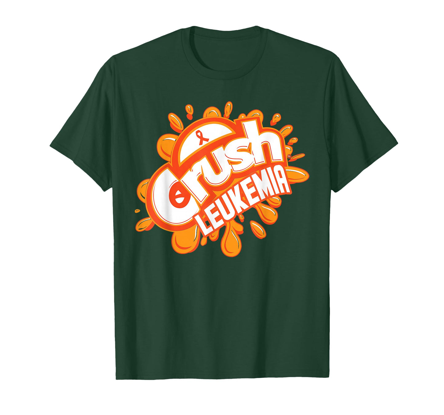 Crush Leukemia Oranger Ribbon T-Shirt