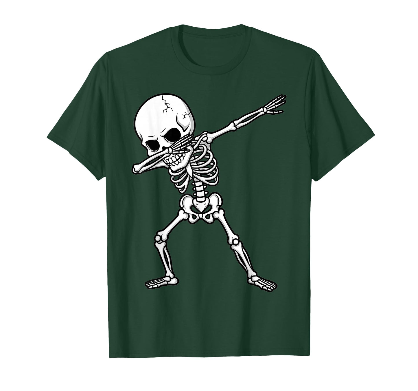 Halloween Skeleton Dabbing Spooky Funny T-Shirt