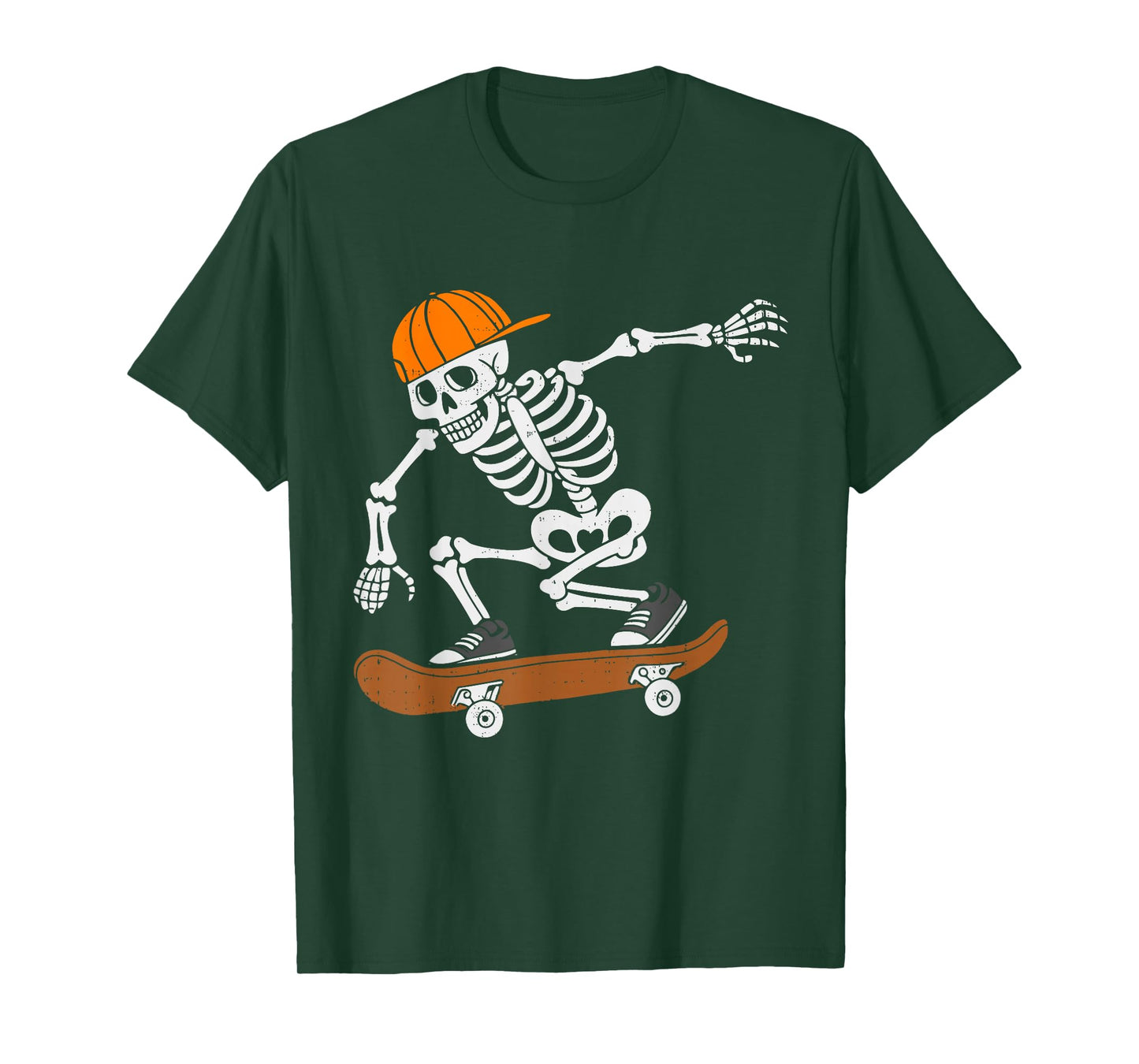 Skateboard Halloween Costume Skeleton Skateboarding Men Boys T-Shirt