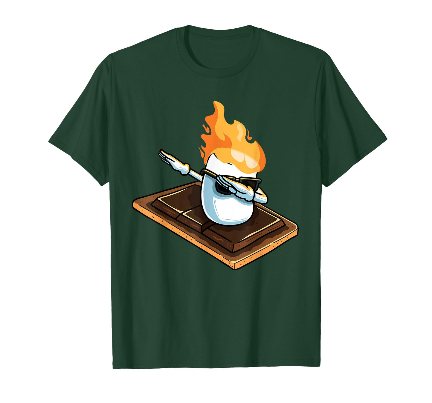 Dabbing Marshmallow Funny Smores Camping Dab Camper Gifts T-Shirt