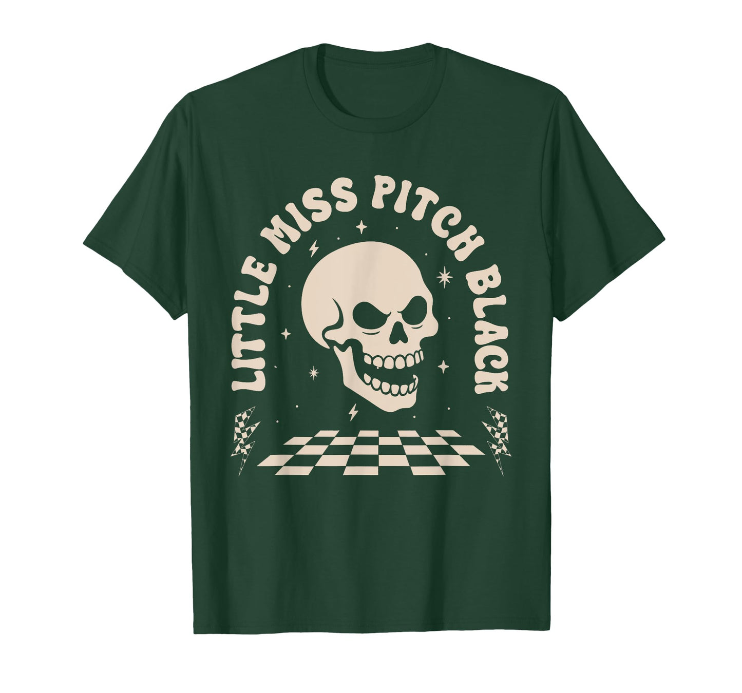 Gothic Lover Skull Aesthetic Little Miss Pitch A Black T-Shirt