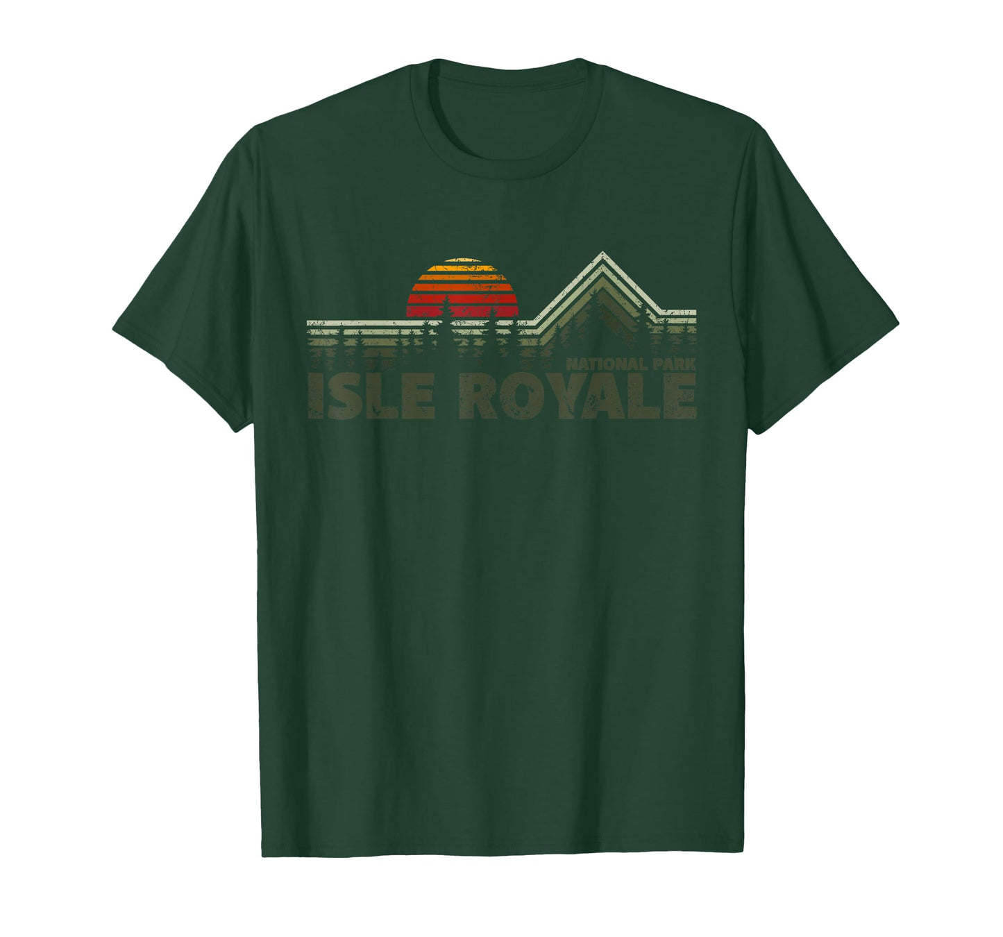 Isle Royale National Park Retro Nature T-Shirt