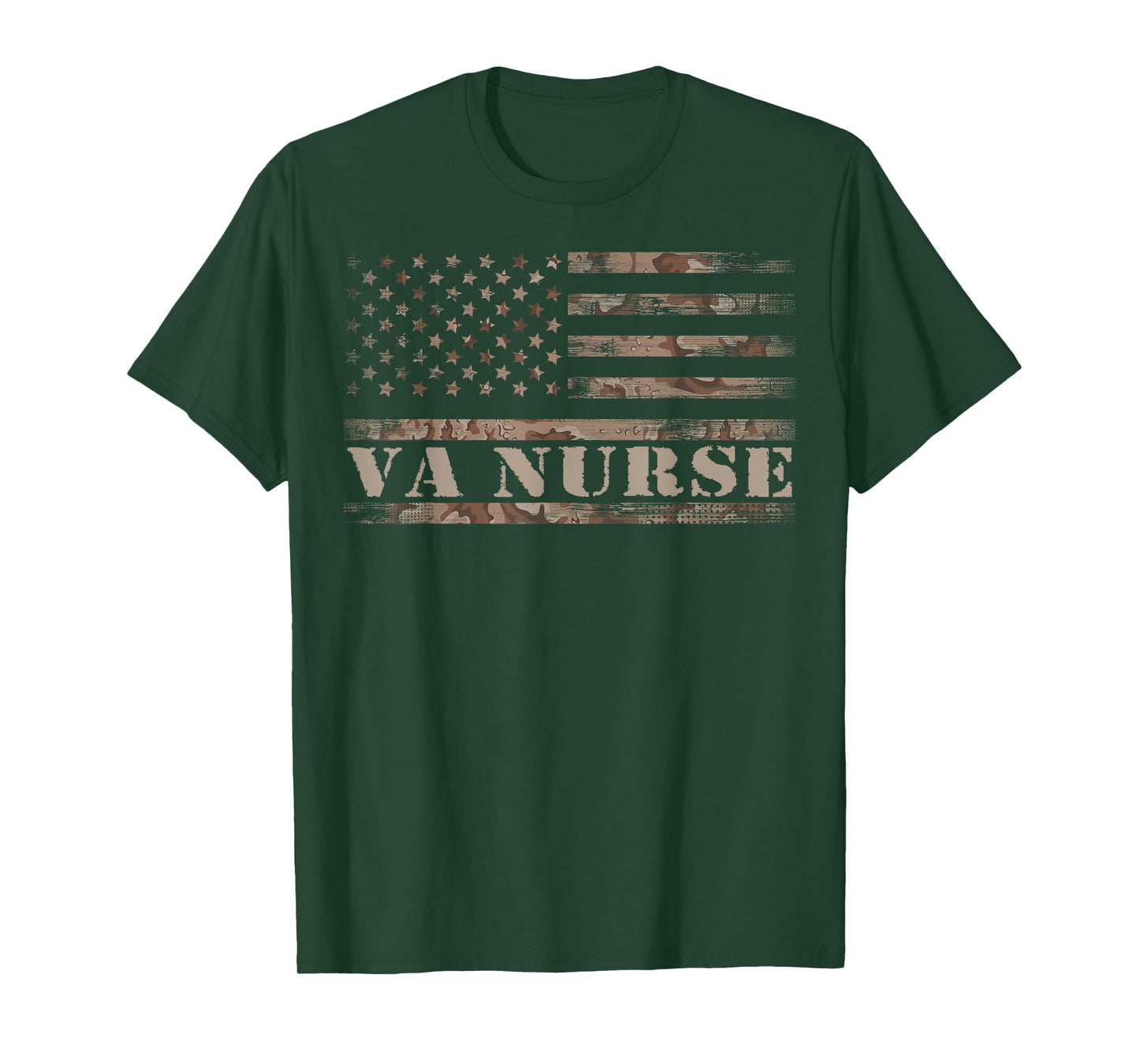 VA Nurse Real American Hero 4th of July US Patriotic Vintage T-Shirt