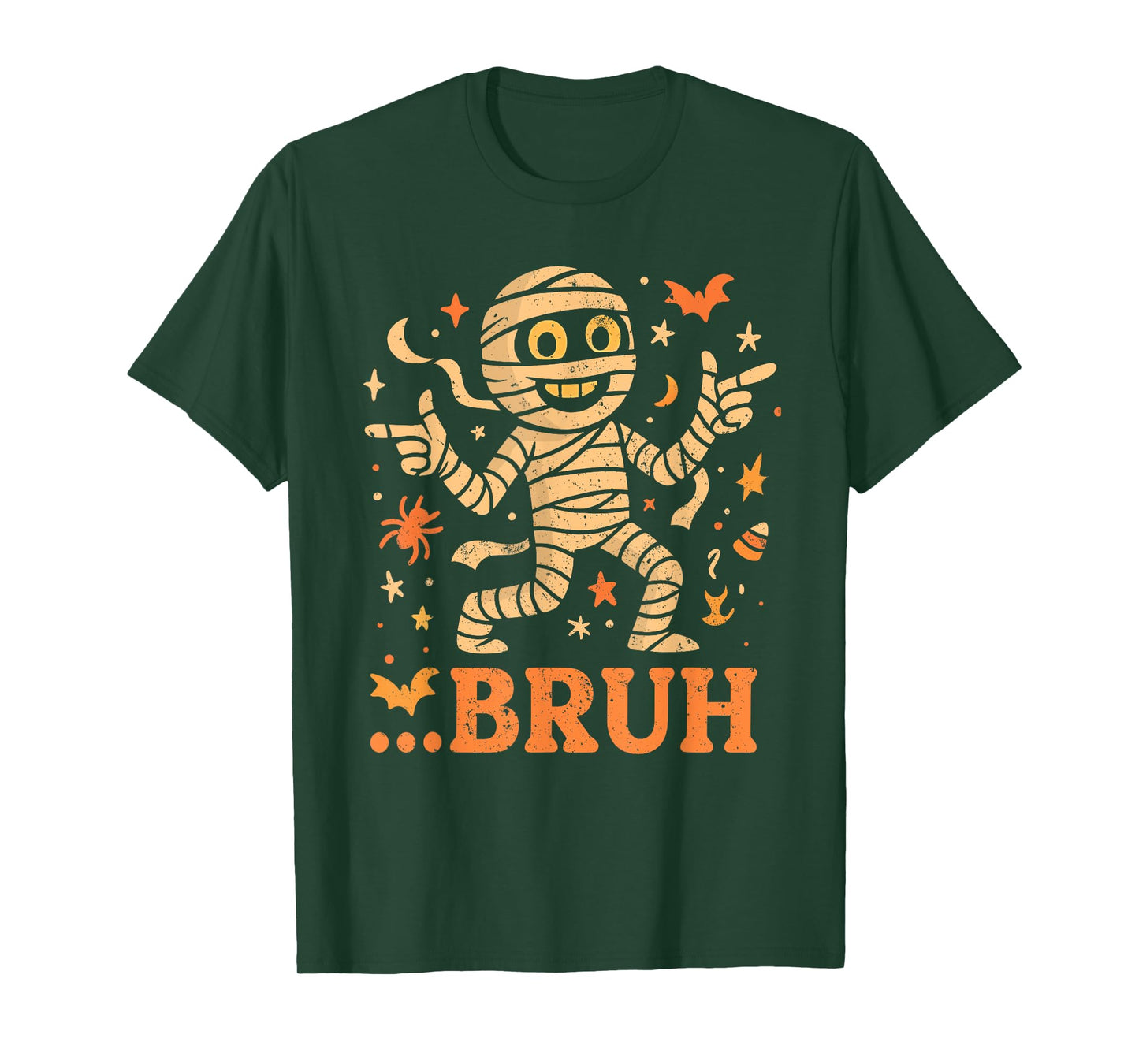 Bruh Mummy Halloween Costume Funny Trick Or Treat Meme Party T-Shirt