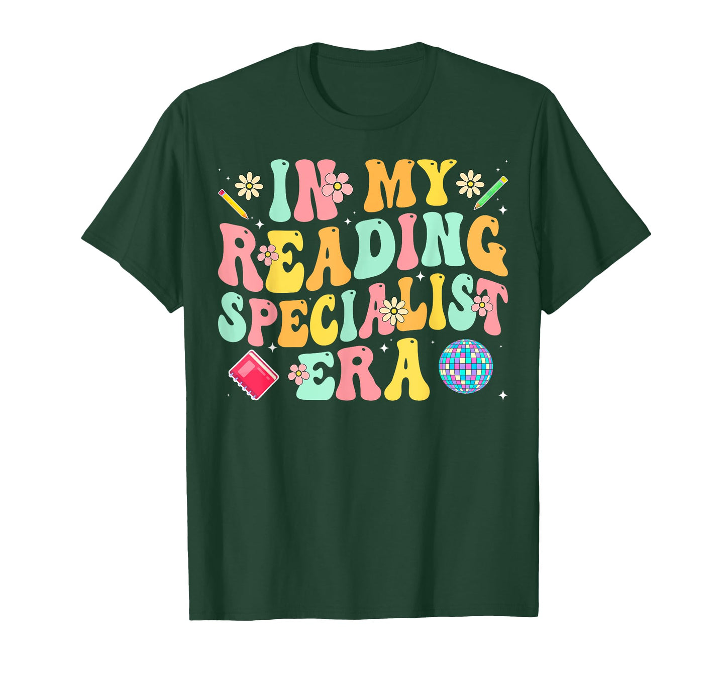 In My Reading Specialist Era - Reading Teacher Groovy Gifts T-Shirt