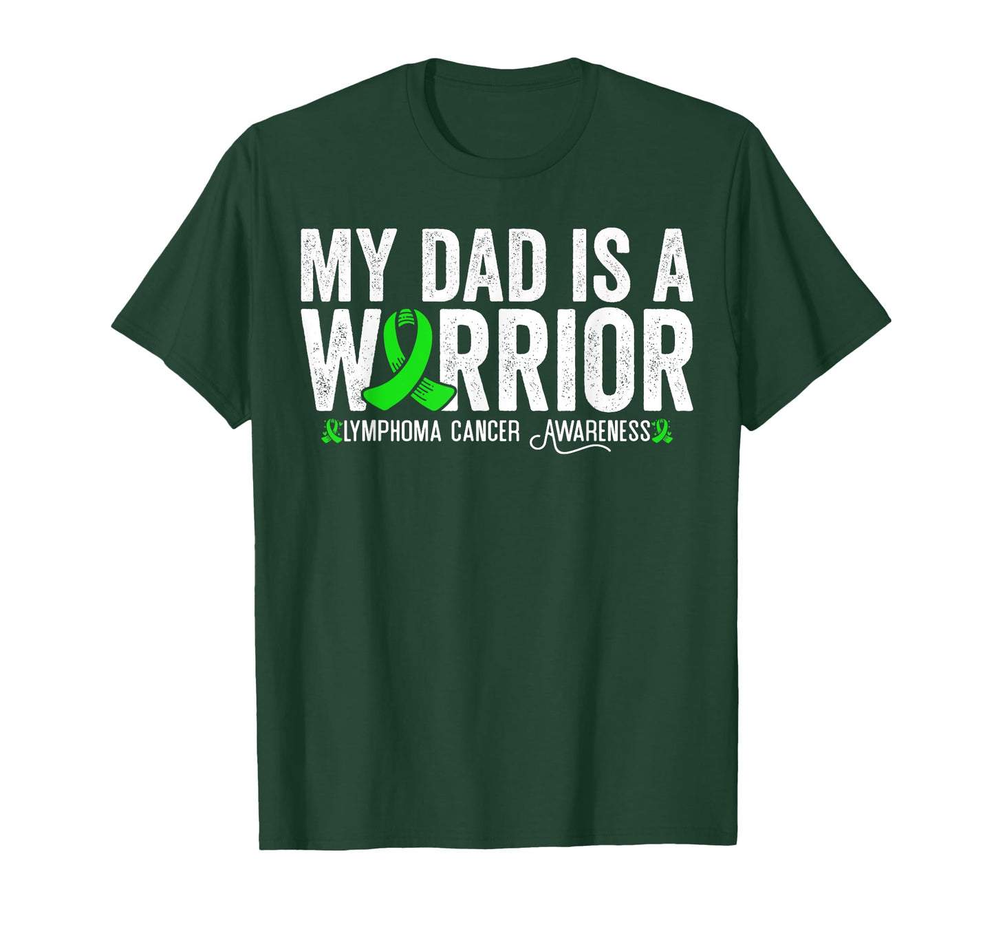 My Dad Is A Warrior Lymphoma Cancer Awareness T-Shirt