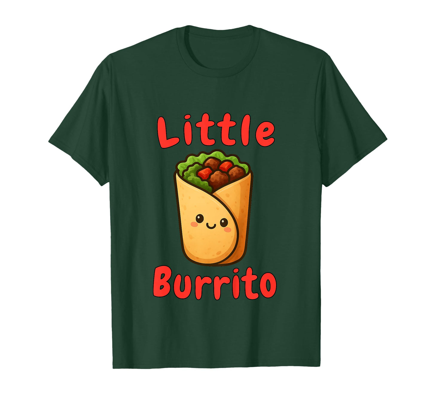 Burrito Lover Kids Mexican Food Little Burrito Toddler T-Shirt