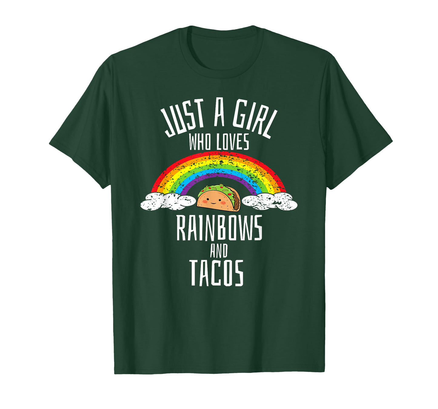 Just A Girl Who Loves Rainbows And Tacos Gay Lesbian T-Shirt