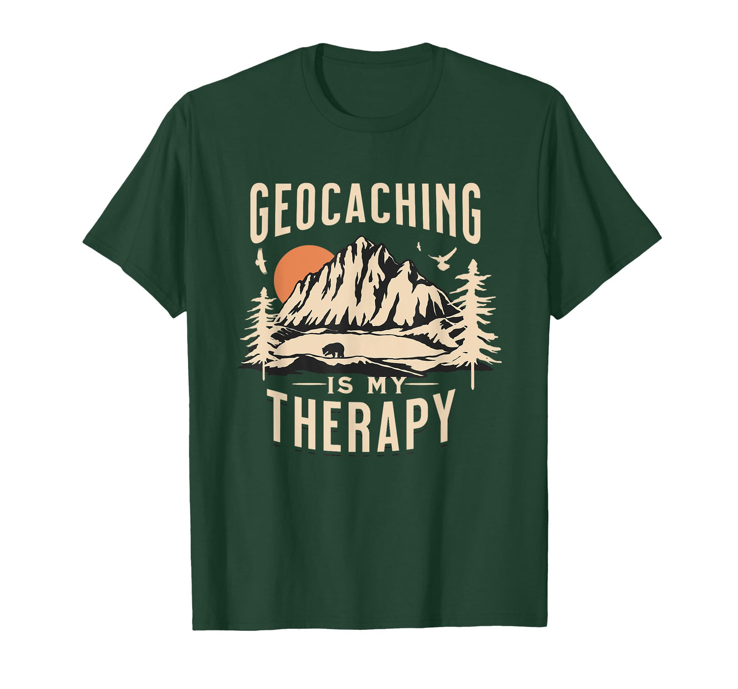 Geocaching Therapy Funny Geocache Lover Men Women Adults T-Shirt