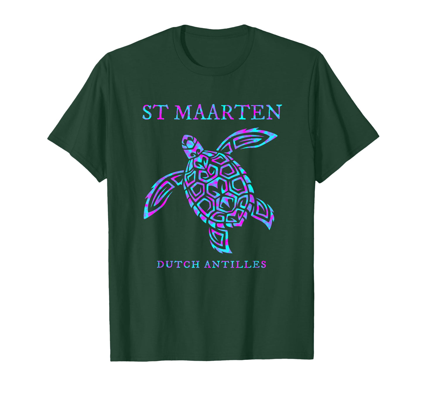 St. Maarten Sea Turtle Boys Girls Womens Vacation Souvenir T-Shirt