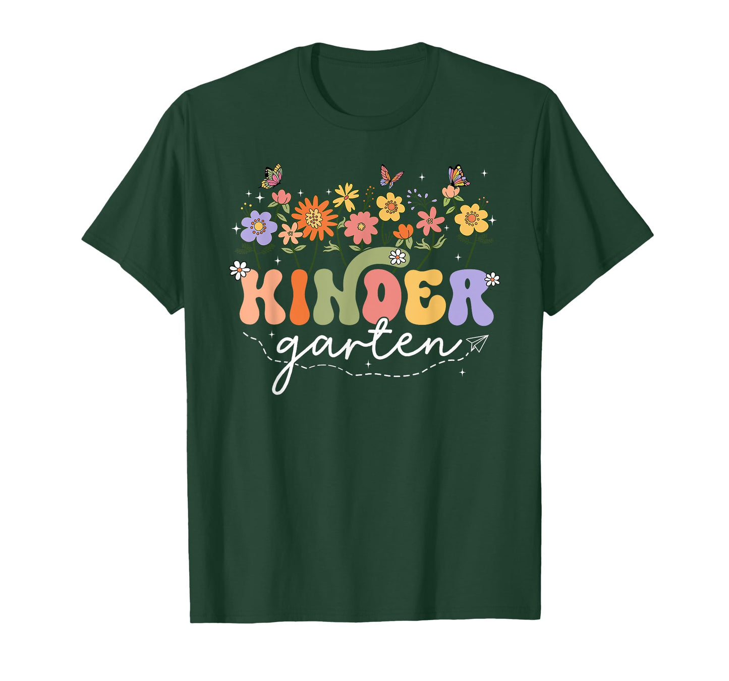 Kindergarten Teacher Wildflower Back To School Floral T-Shirt