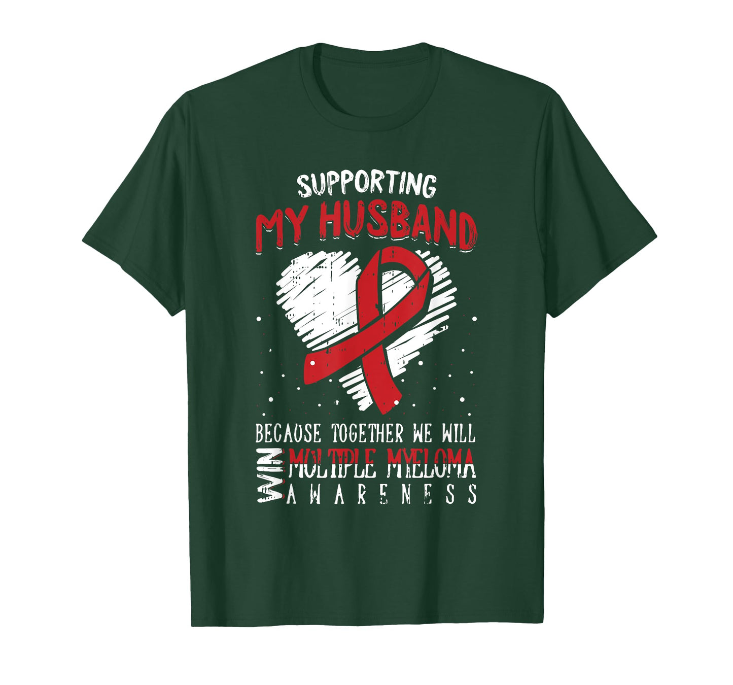 My Husband Multiple Myeloma Awareness Ribbon Warrior Gifts T-Shirt