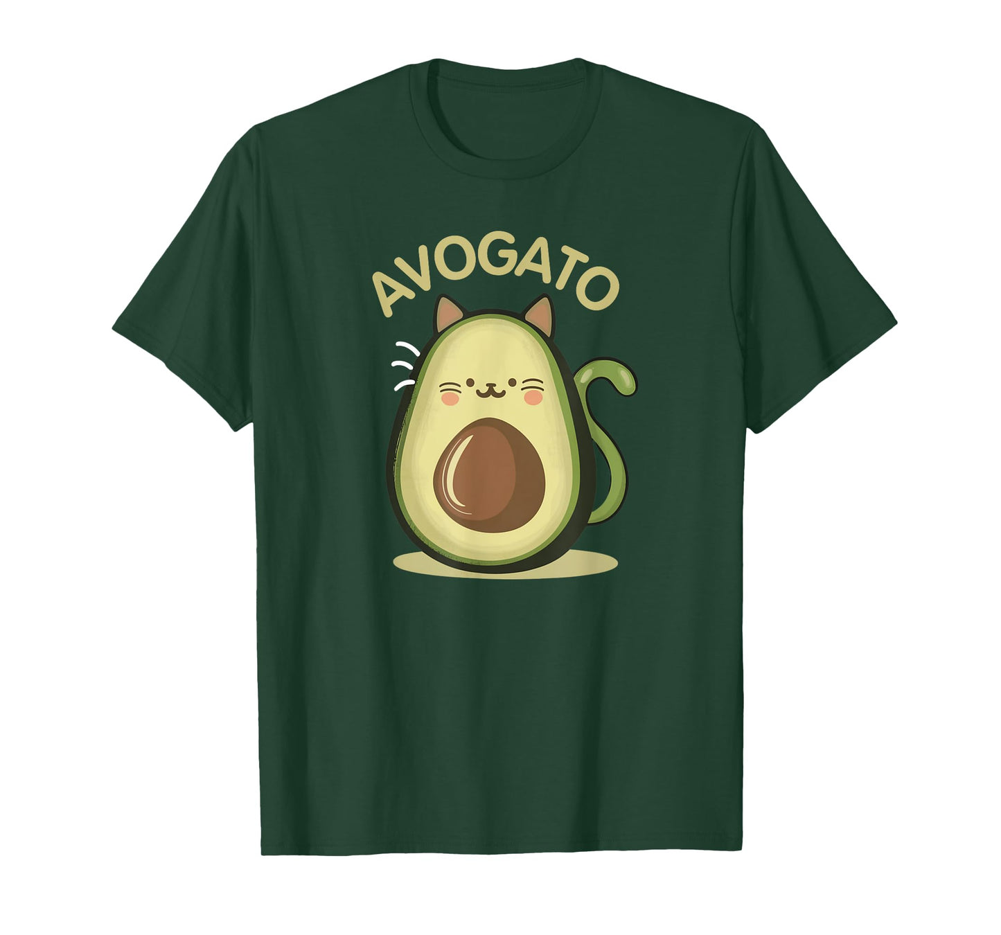 Avogato Cute Funny Cinco de Mayo Cat Avocado Kids Boys Girls T-Shirt