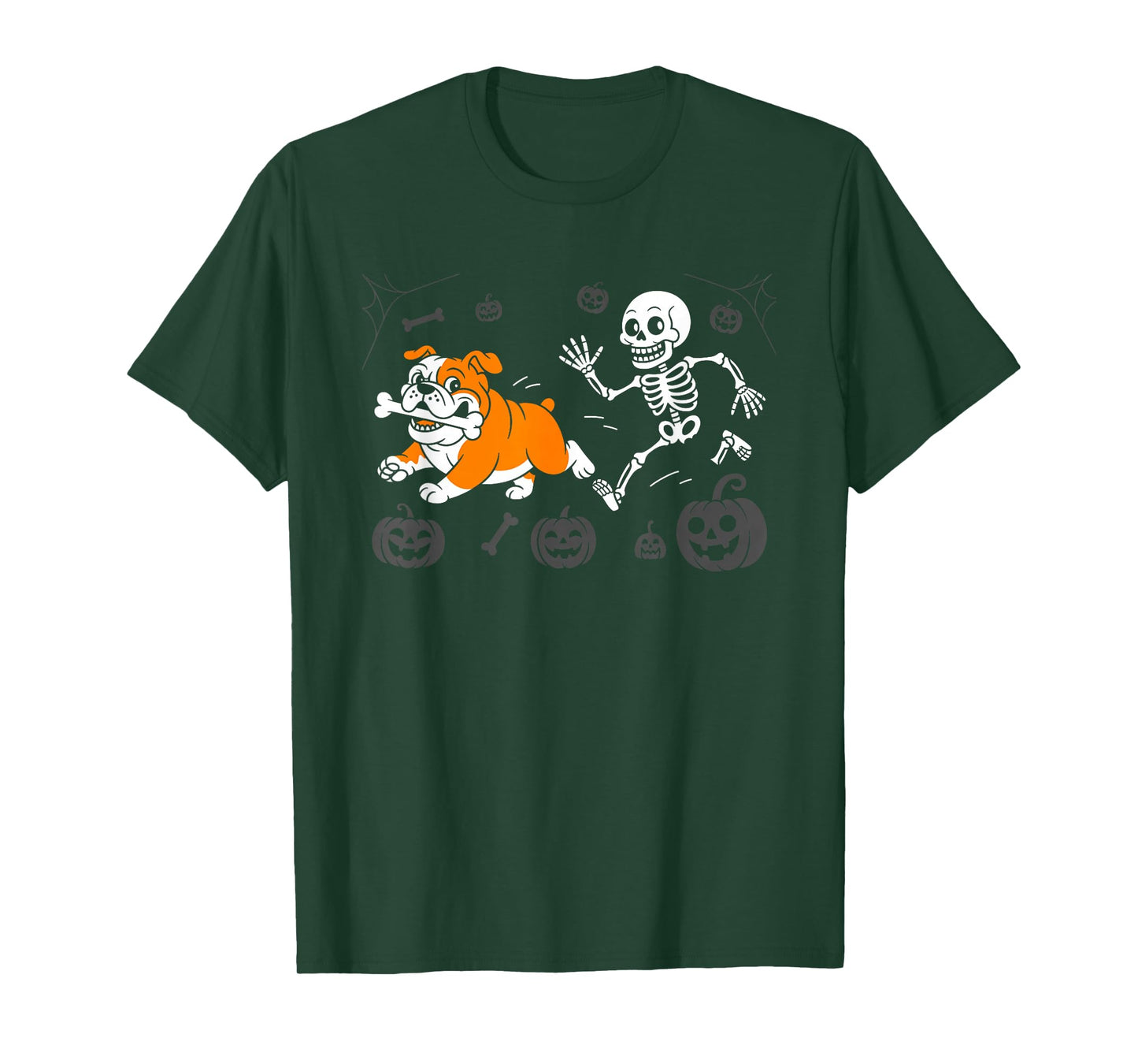 Funny Halloween French Bulldog Skeleton Spooky Season T-Shirt