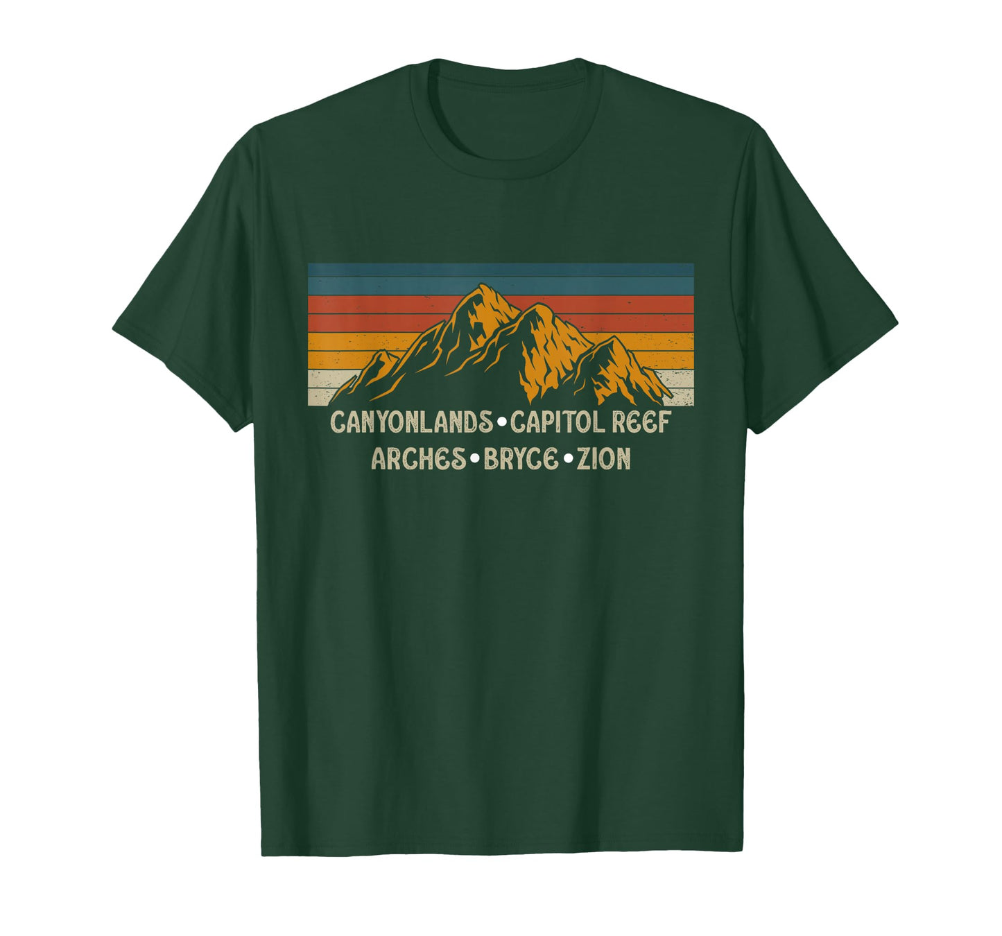 Vintage Utah Souvenir Big 5 Utah Mighty Five National Park T-Shirt