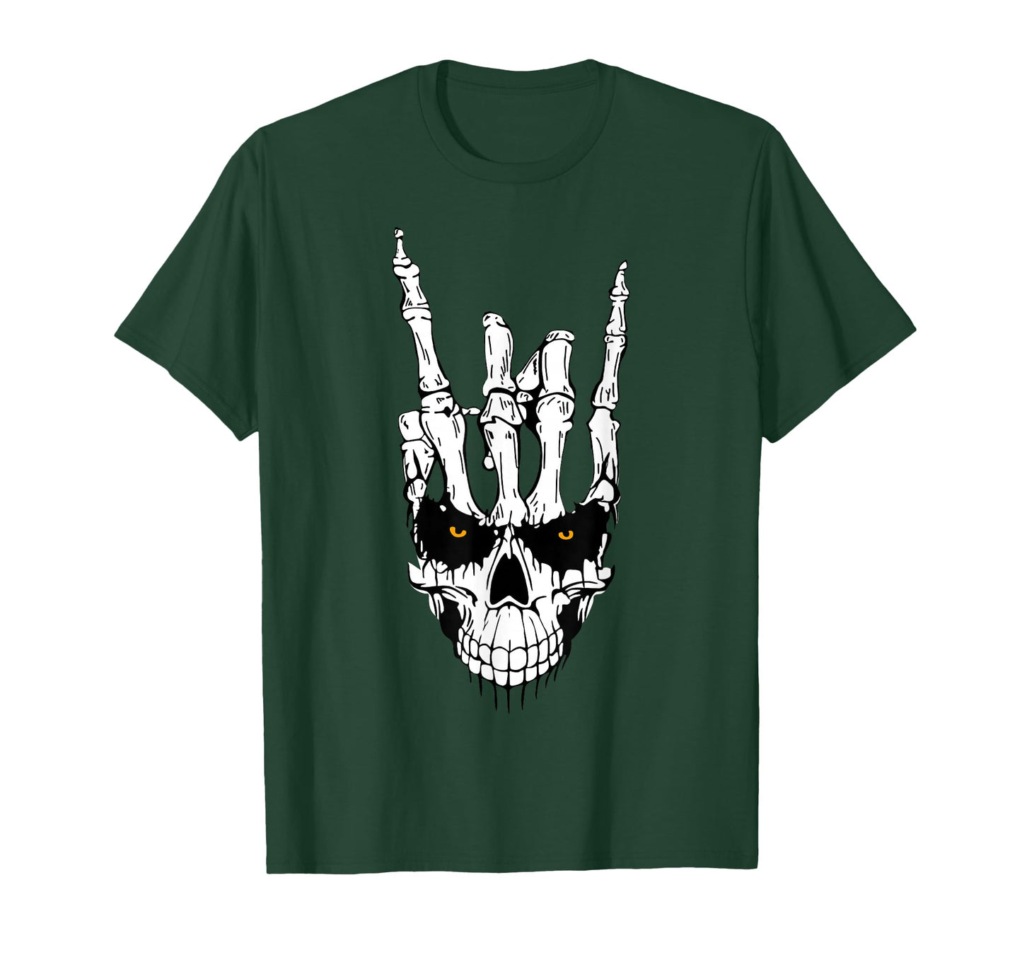 Punk Rock Skeleton Cool Rocker Halloween Shirt Men Boys Kids T-Shirt