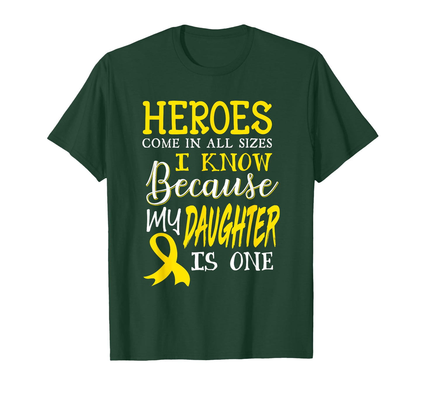 My Daughter Is A Hero Childhood Cancer Awareness T-Shirt T-Shirt