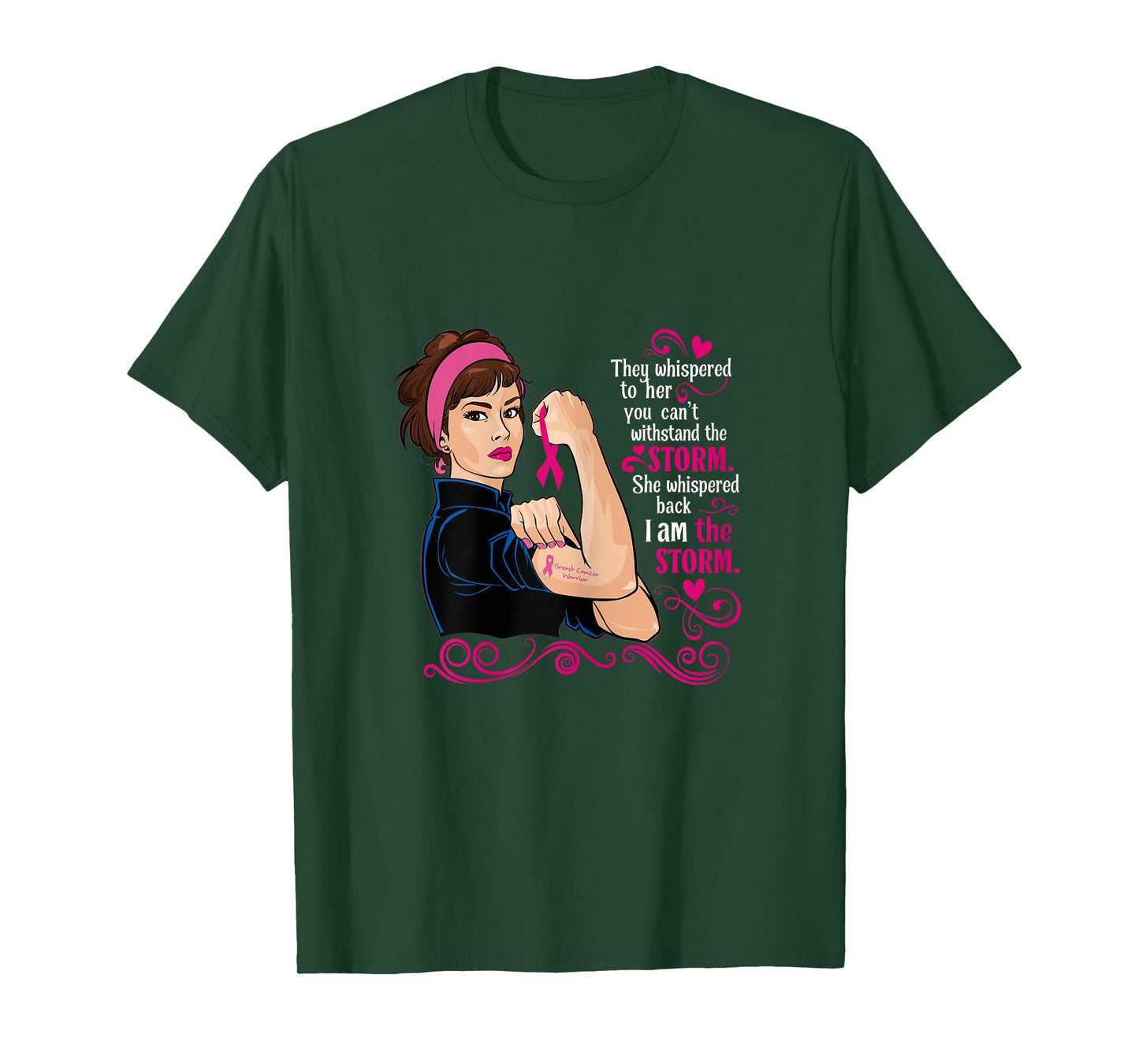 I'm The Storm Pink Ribbon Breast Cancer Survivor Warrior T-Shirt