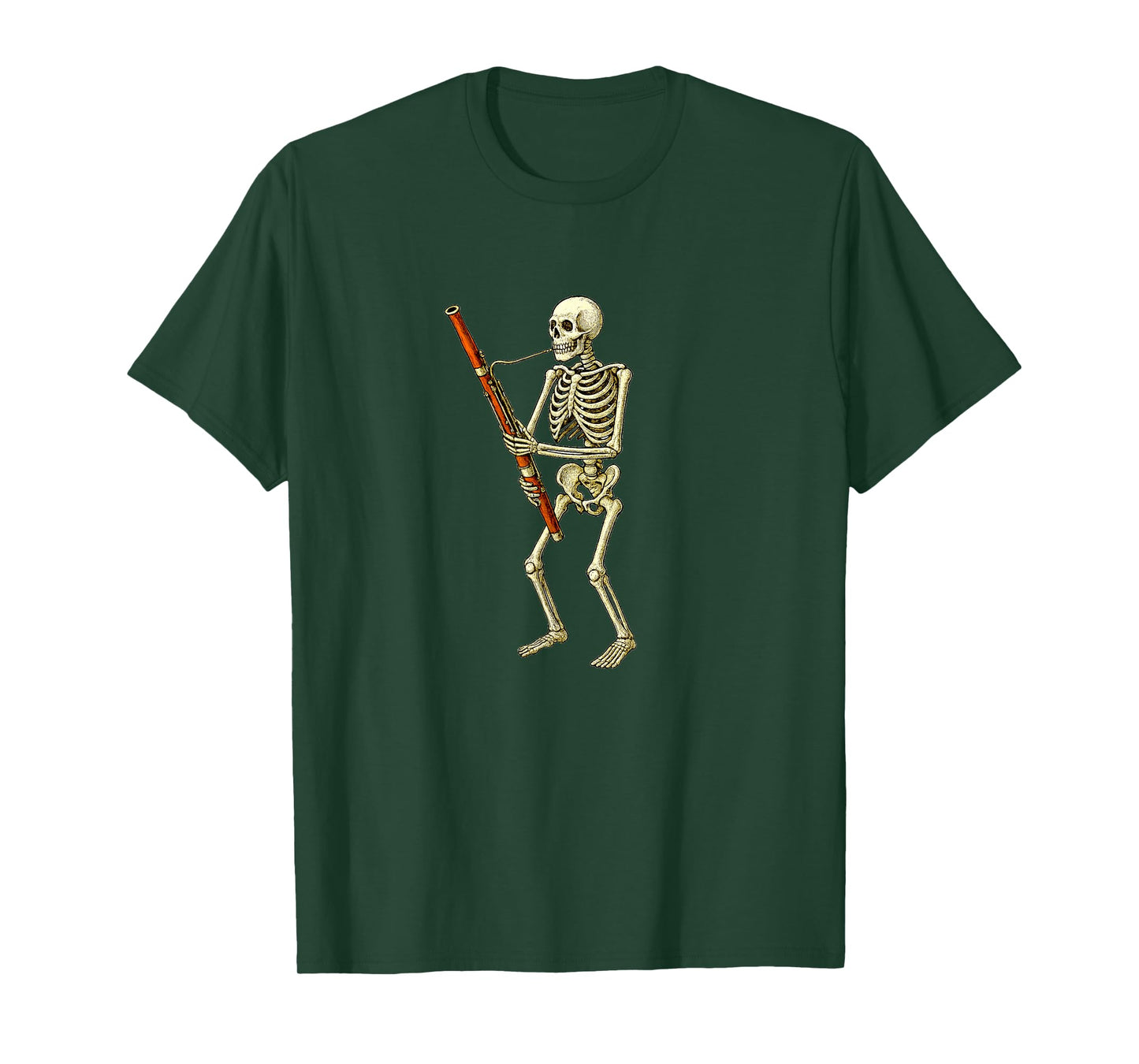Skeleton Playing Bassoon - Marching Band Orchestra T-Shirt
