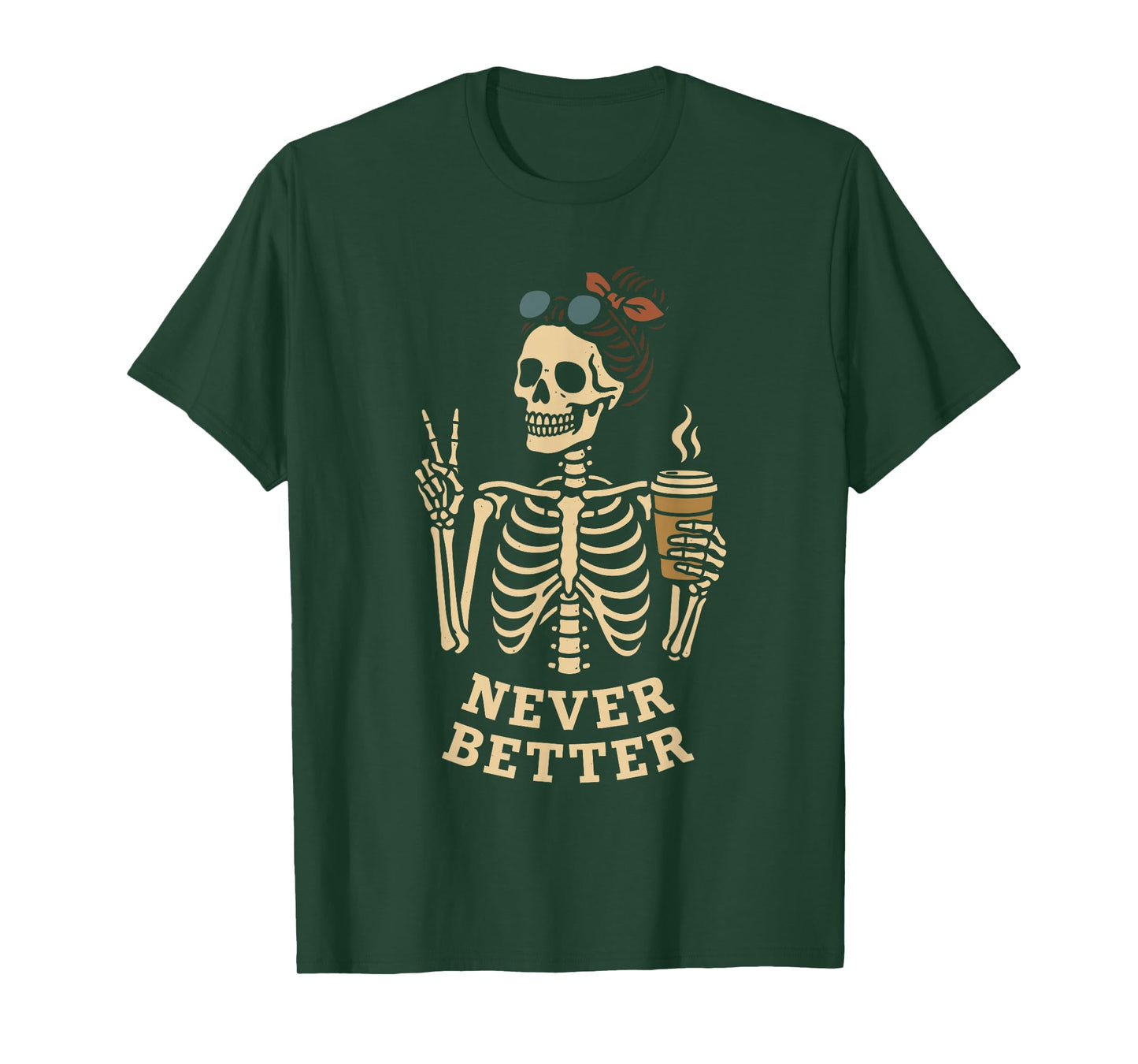 Skeleton Coffee T-Shirt